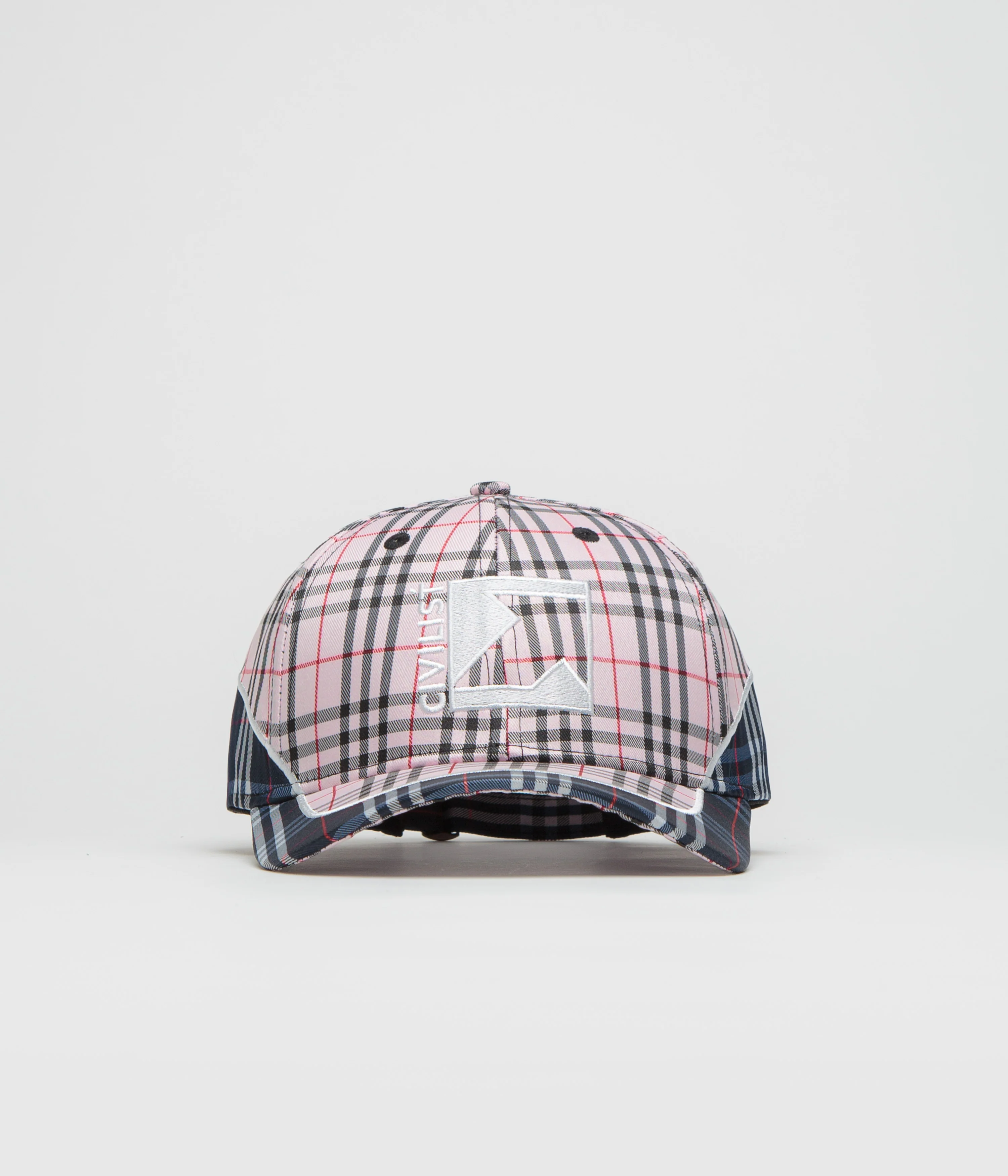 Civilist Checks Low Pro Cap - Pink / Blue - Image 2