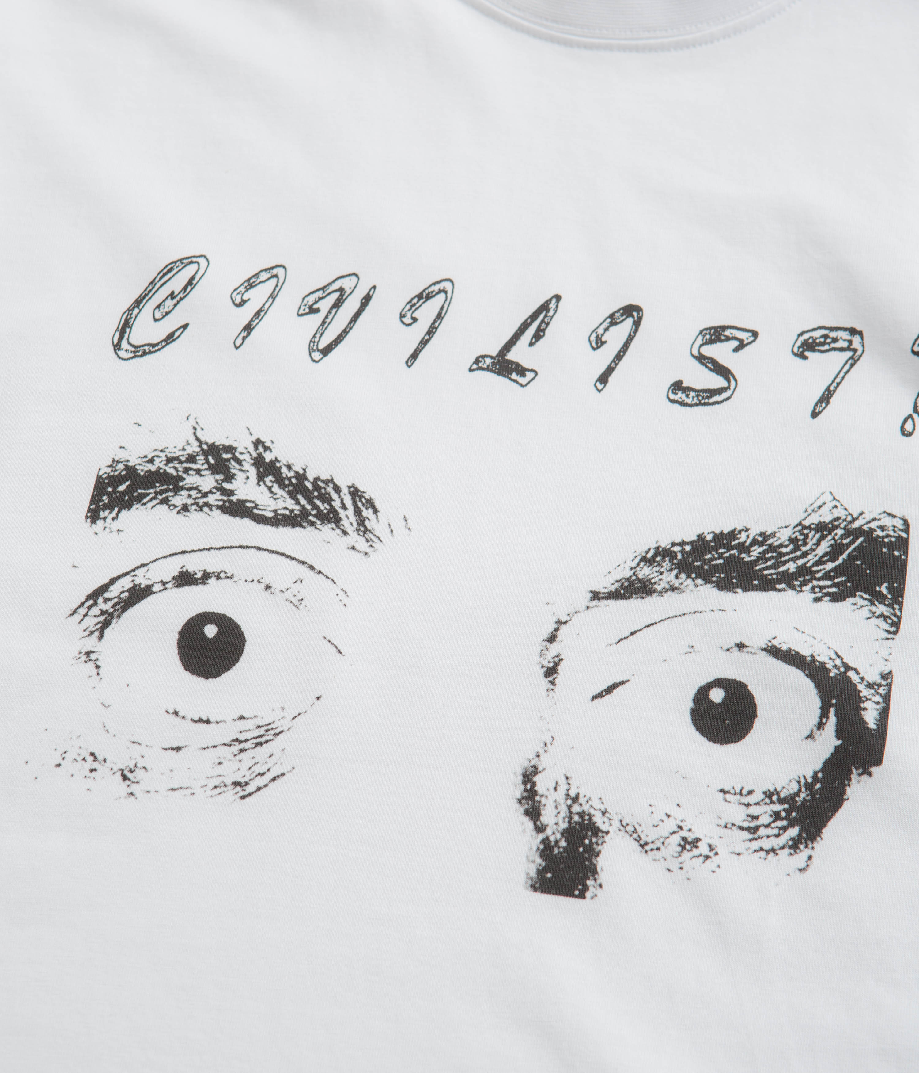 Civilist Eyes T-Shirt - White - Image 3