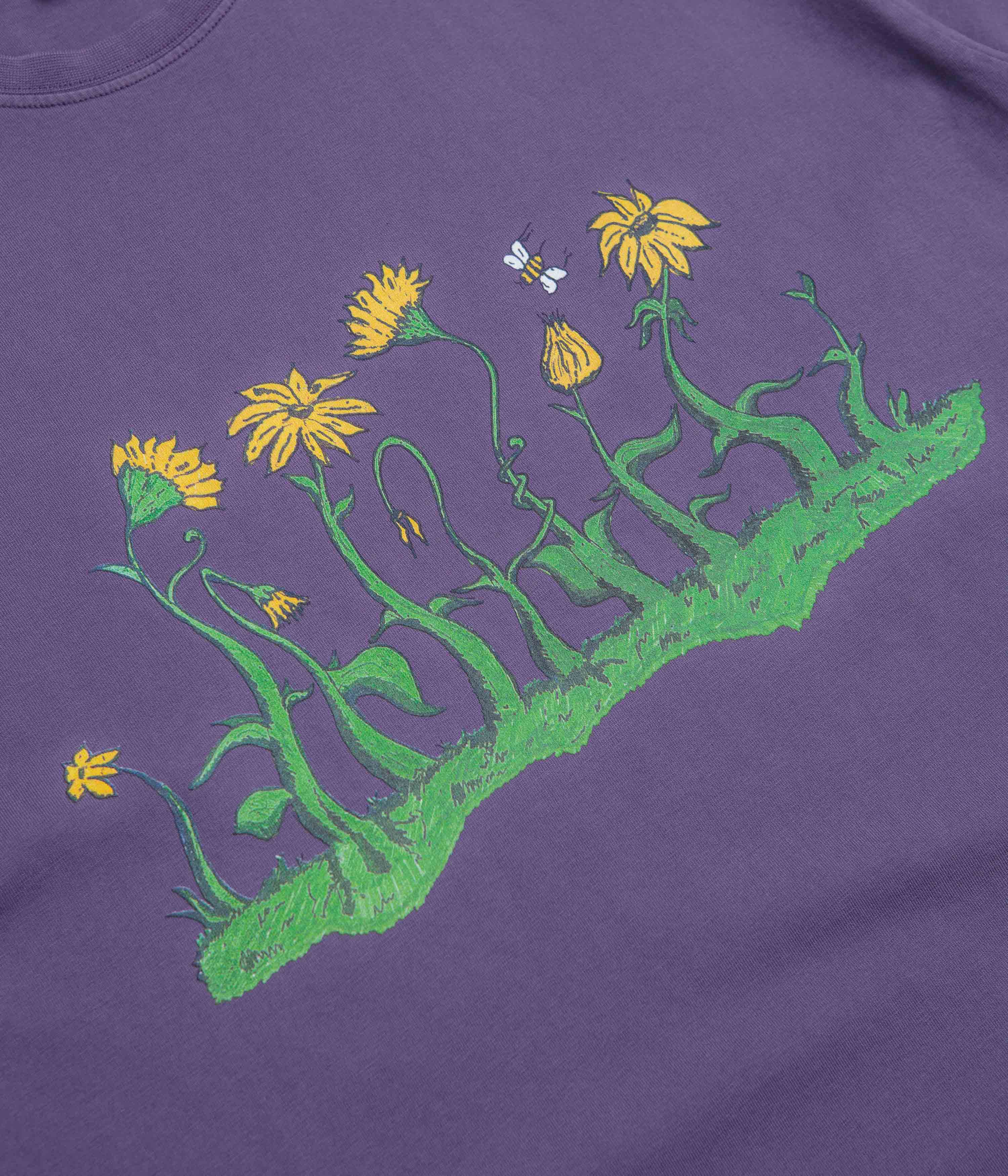 Civilist Flower T-Shirt - Grape - Image 3