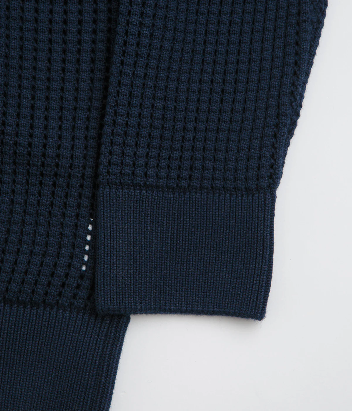 Civilist Loose Gauge Knit Sweatshirt - Navy - Image 4