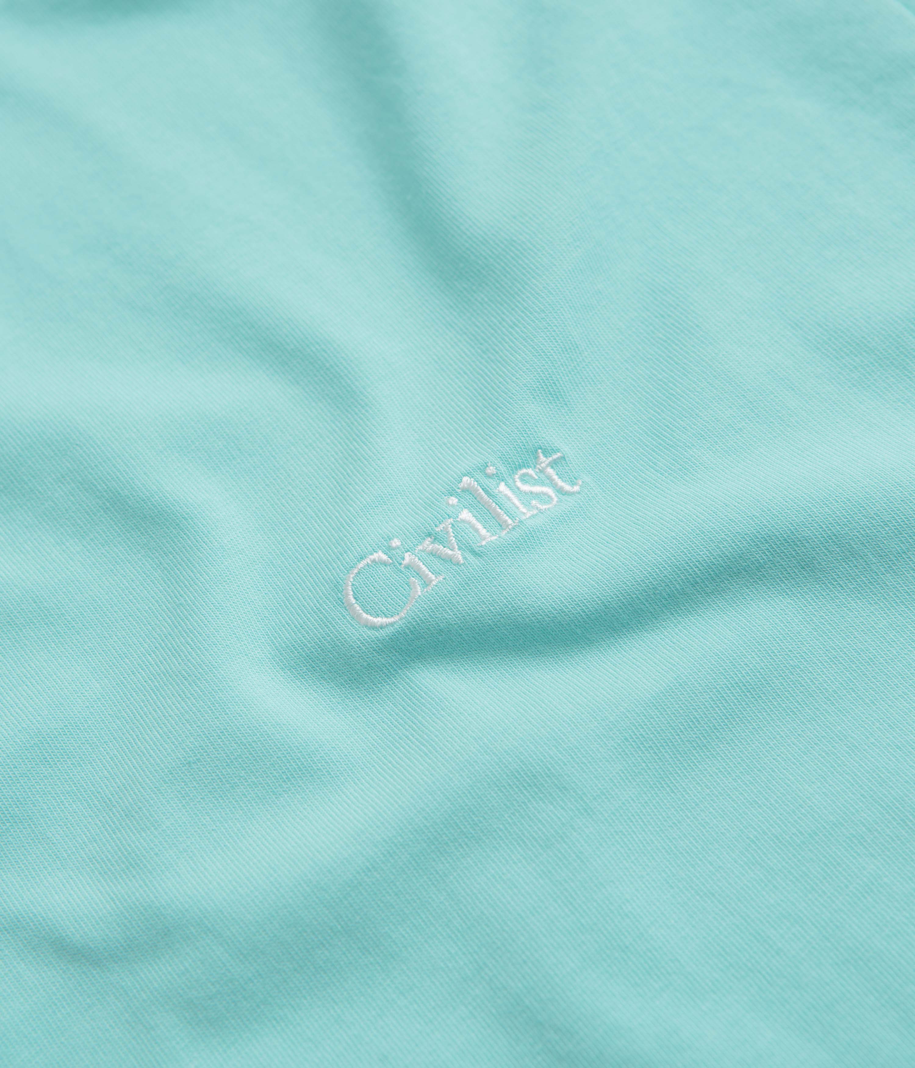Civilist Mini Logo T-Shirt - Aqua - Image 2