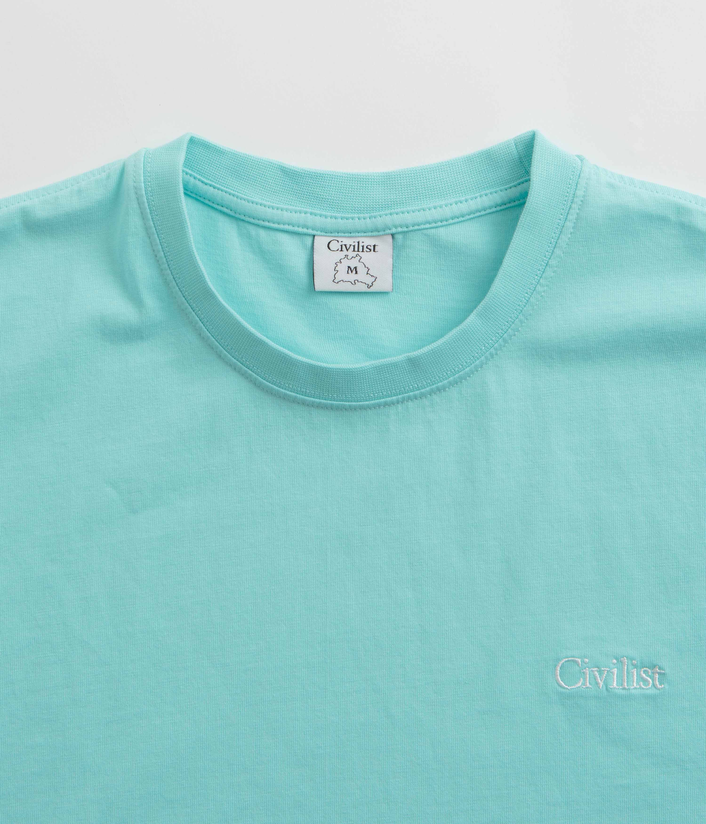 Civilist Mini Logo T-Shirt - Aqua - Image 3