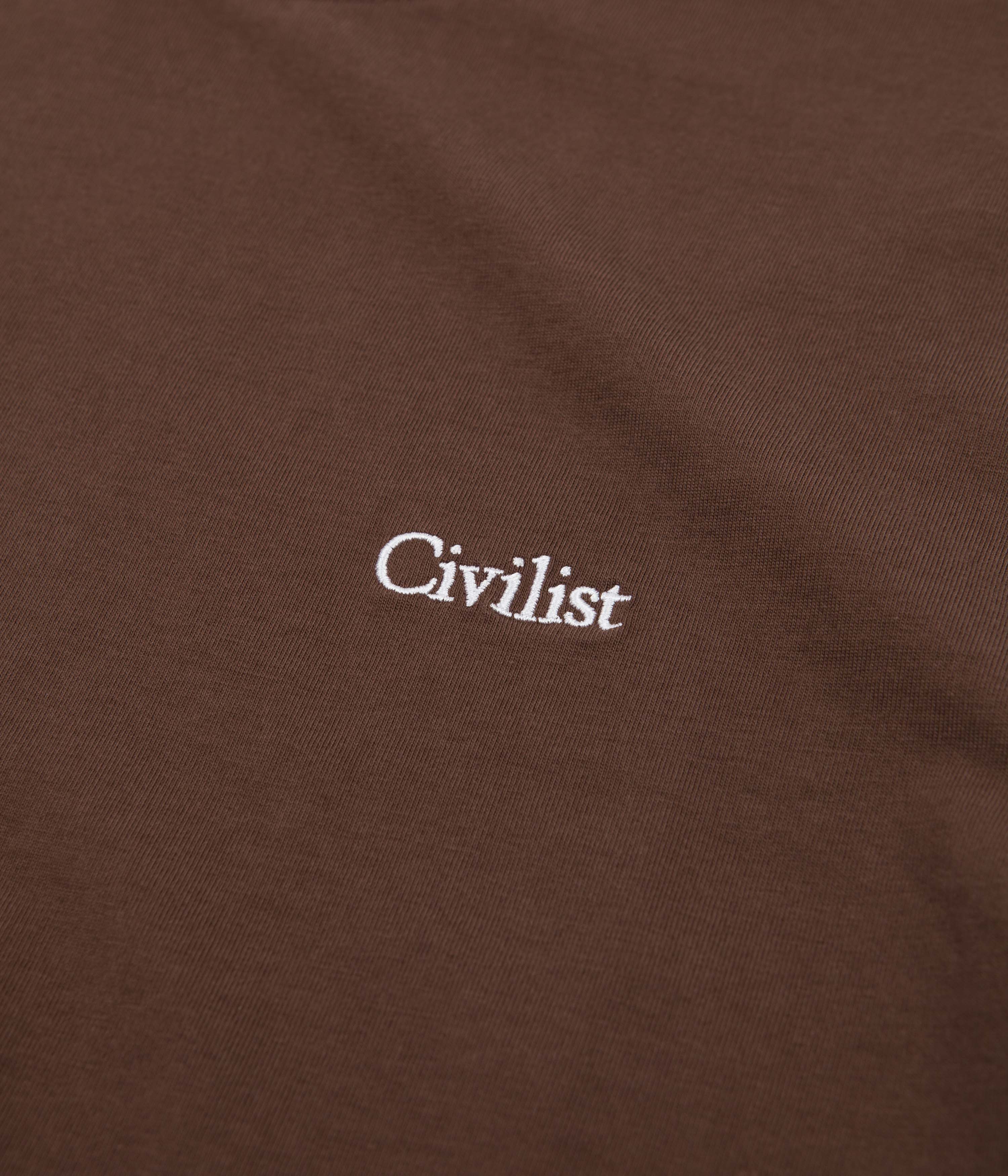 Civilist Mini Logo T-Shirt - Brown - Image 2