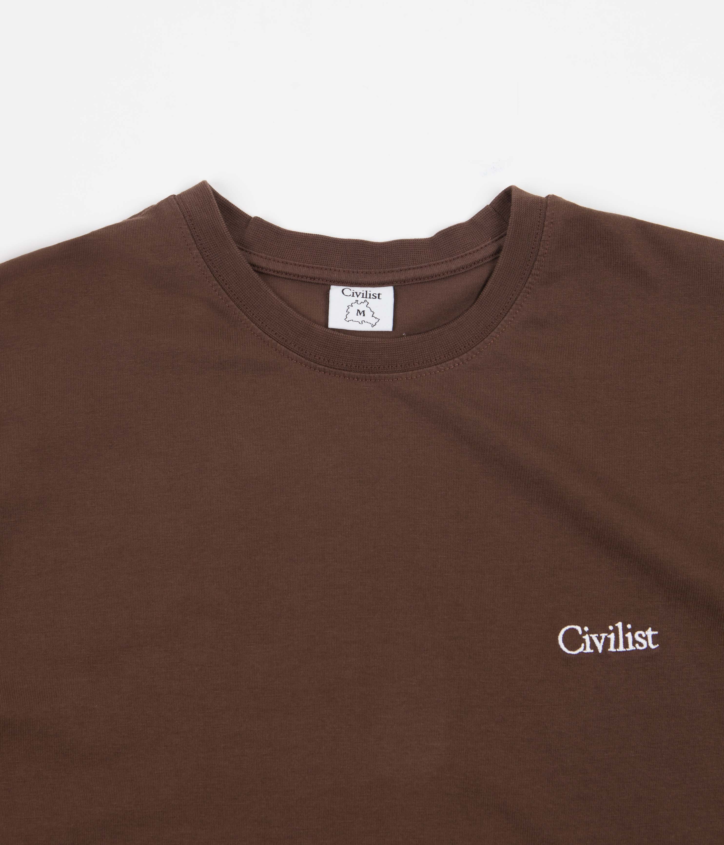 Civilist Mini Logo T-Shirt - Brown - Image 3