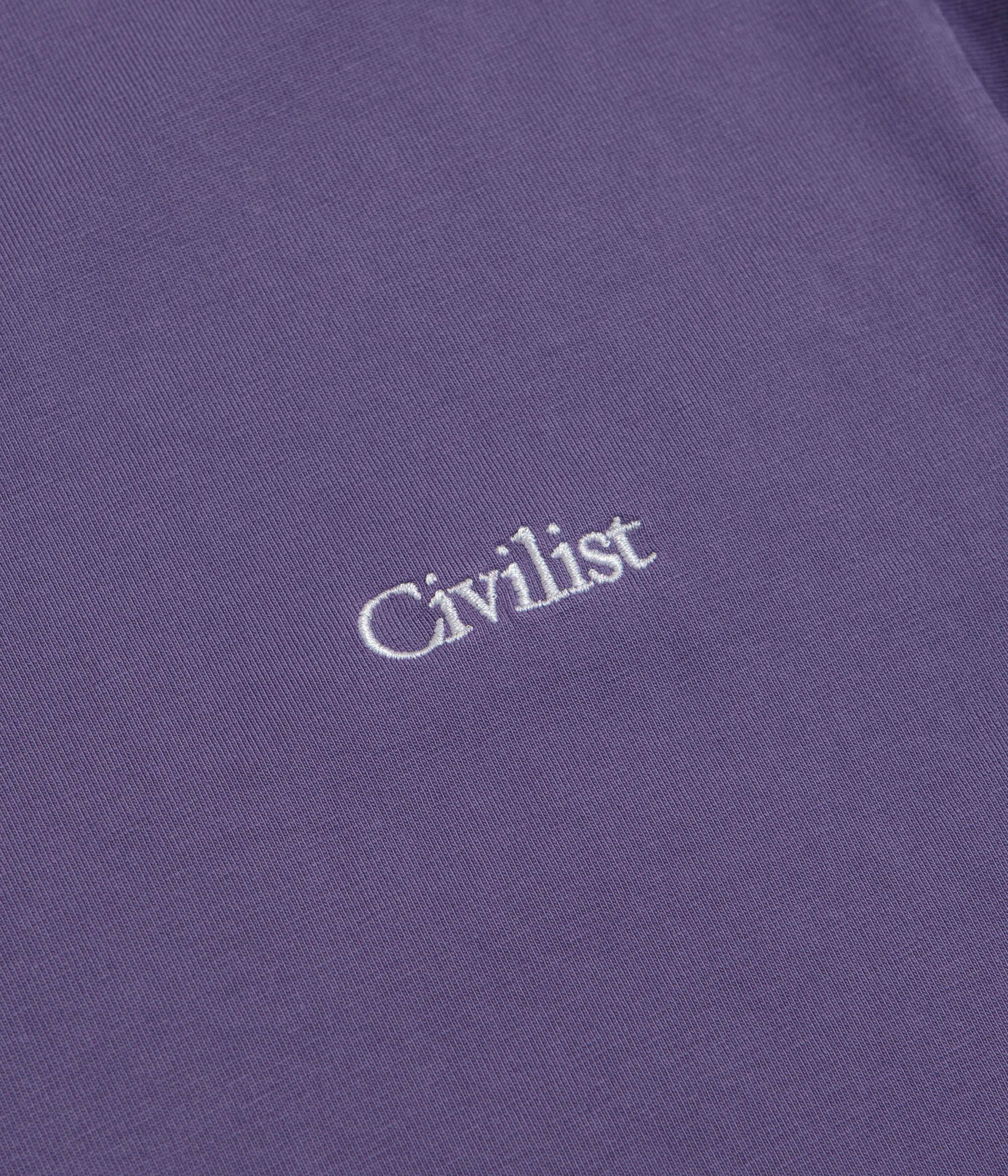 Civilist Mini Logo T-Shirt - Grape - Image 3