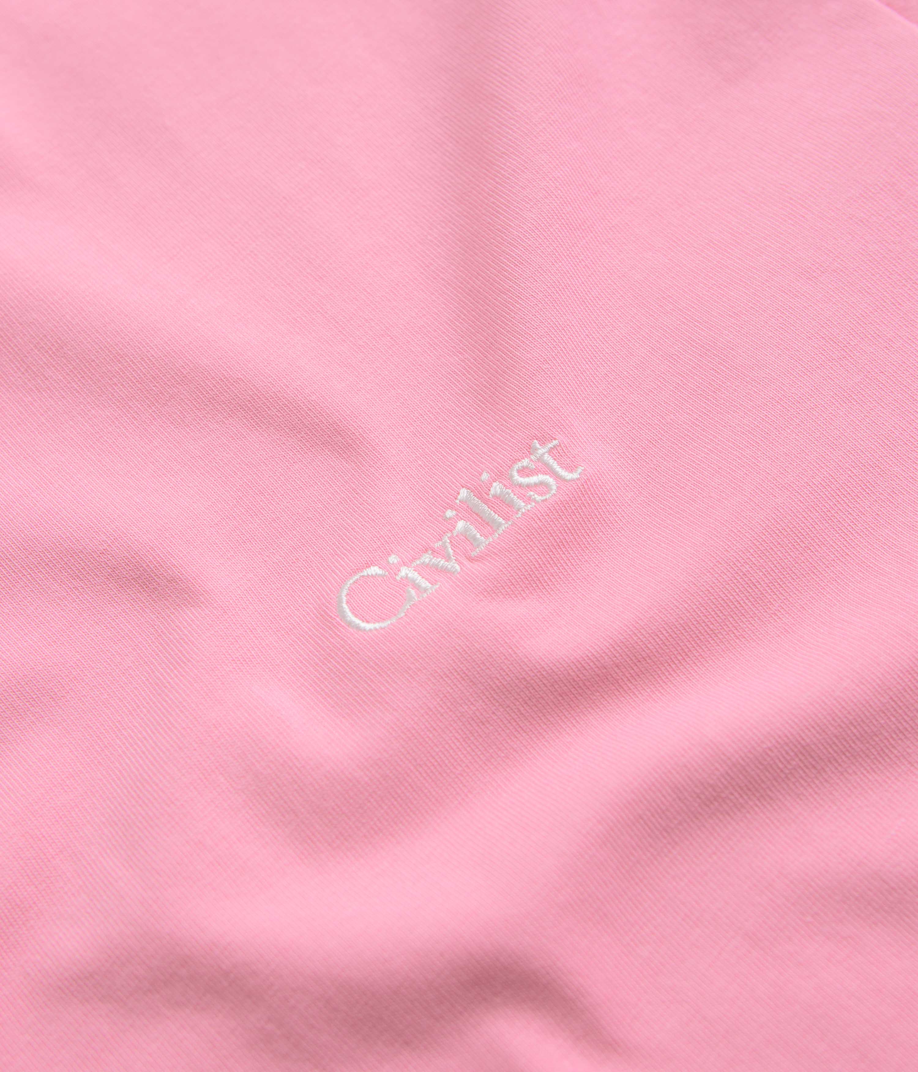 Civilist Mini Logo T-Shirt - Pink - Image 2