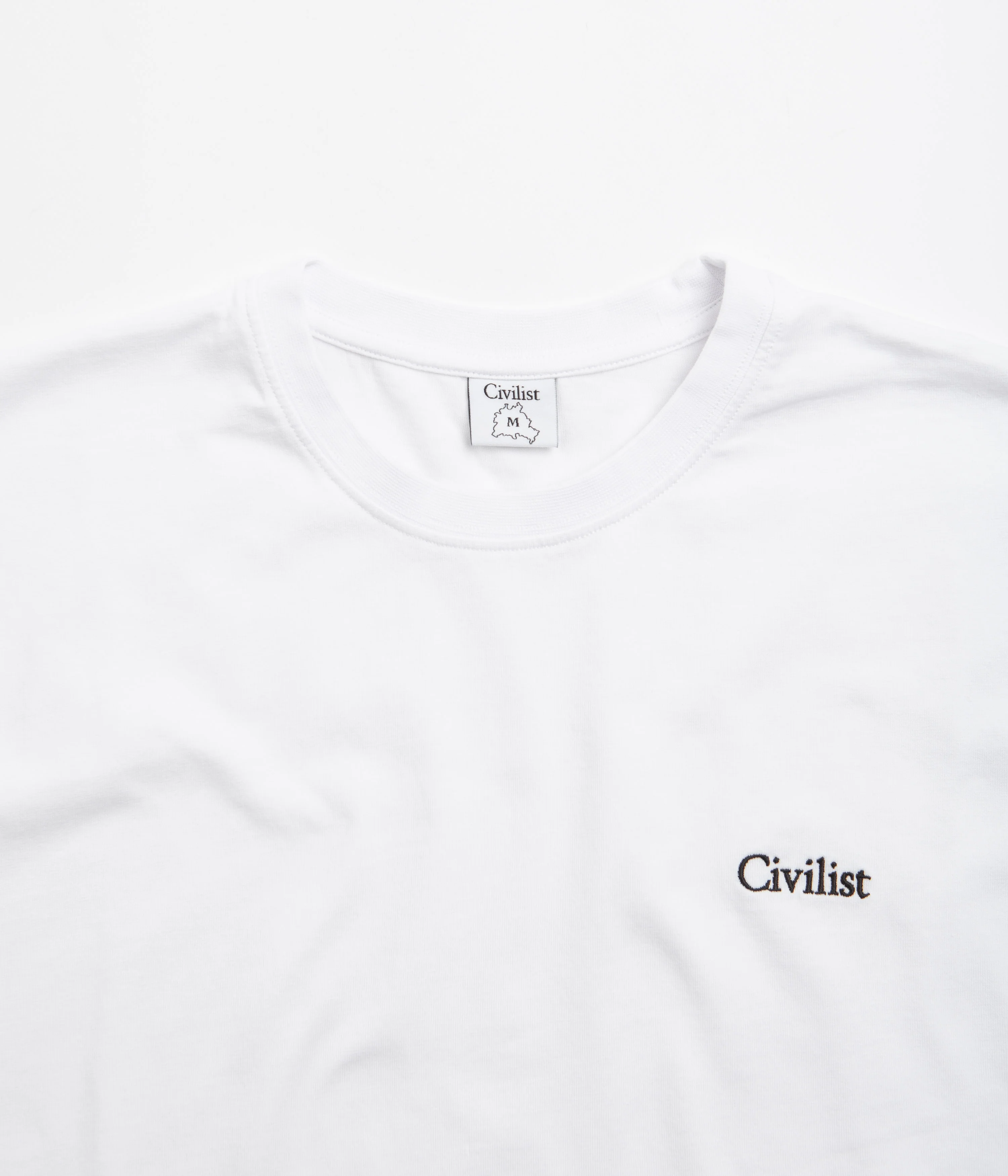 Civilist Mini Logo T-Shirt - White - Image 3