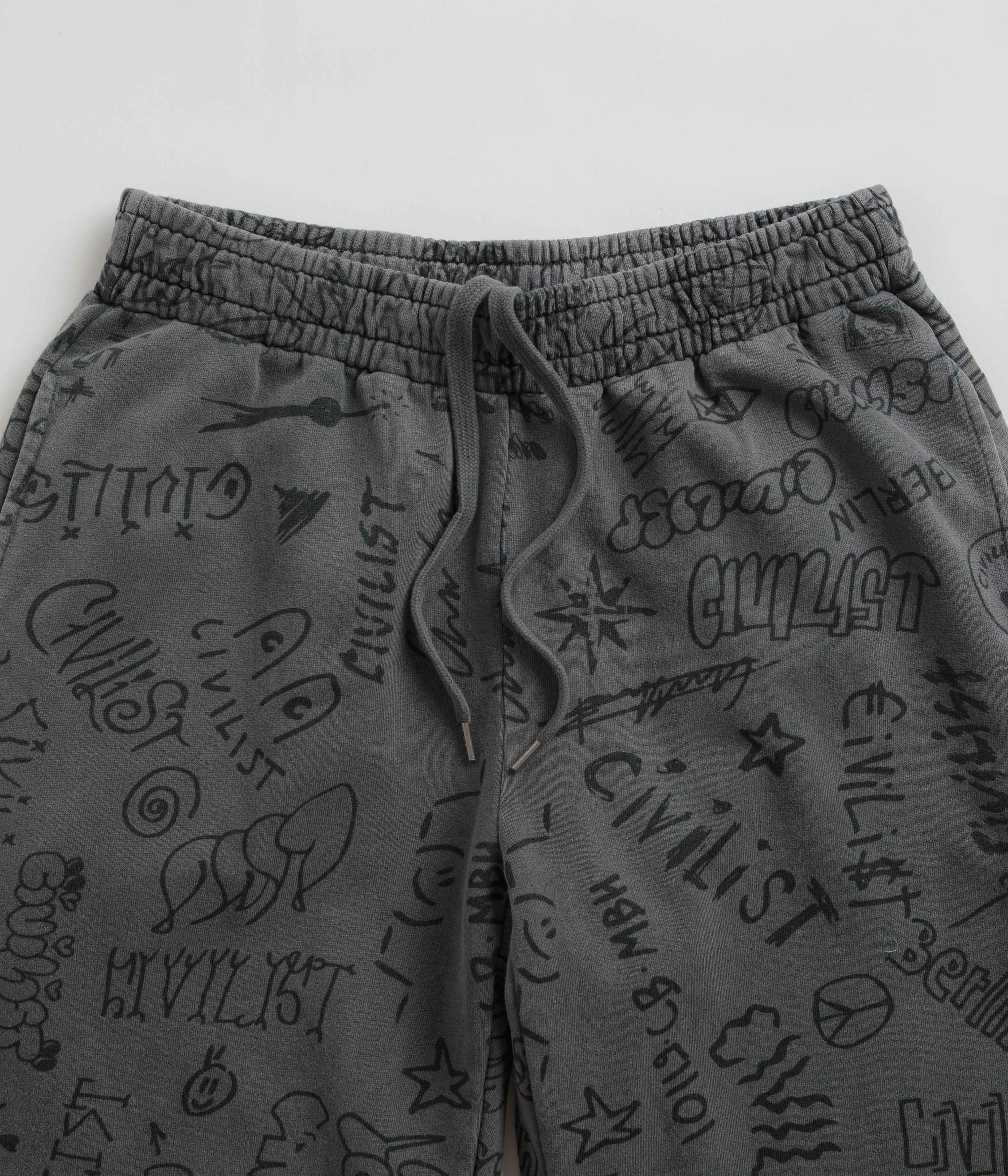 Civilist Team AOP Sweatpants - Washed Black - Image 4