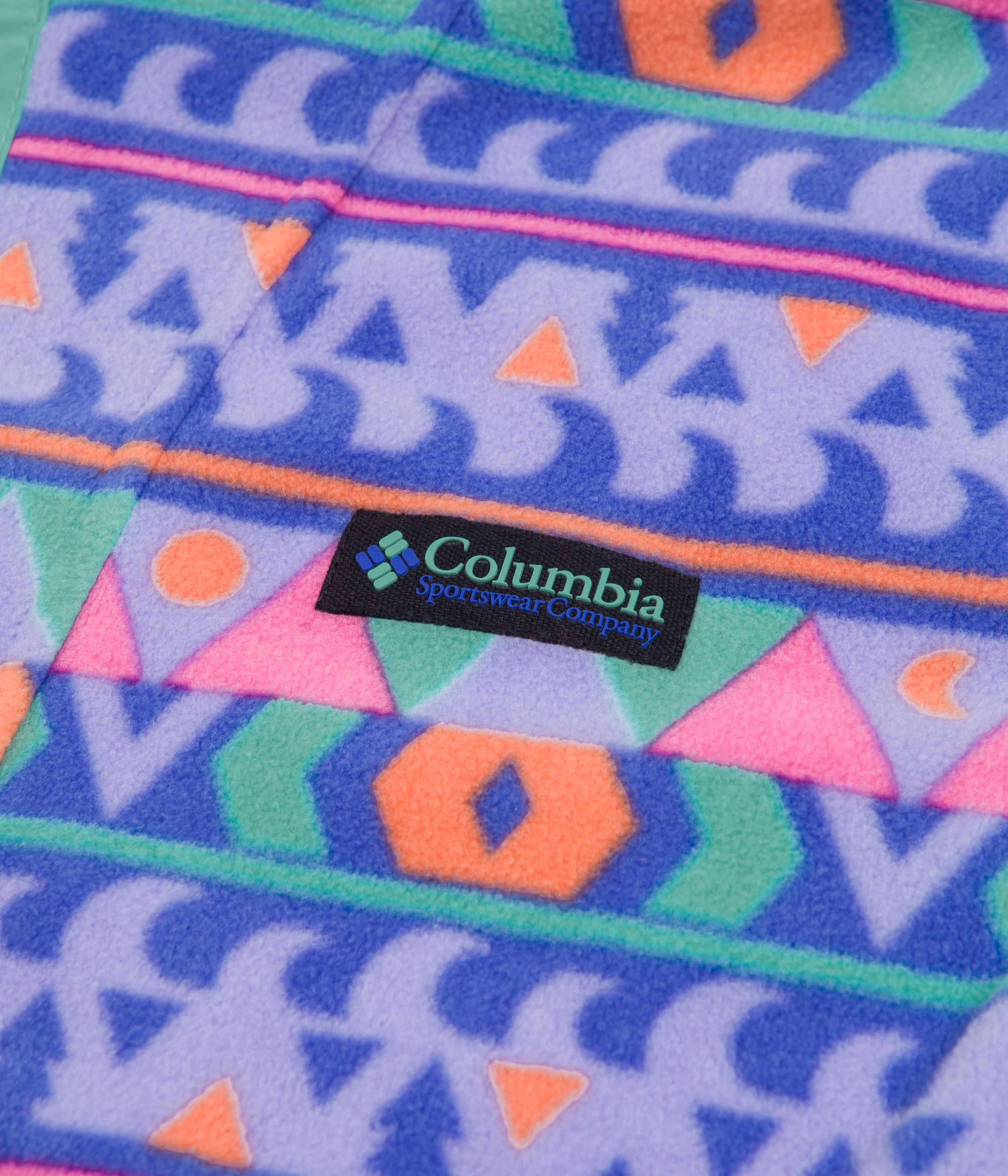 Columbia Back Bowl Lightweight Fleece - Purple Lotus Camp Blanket / Bright Aqua - Image 3