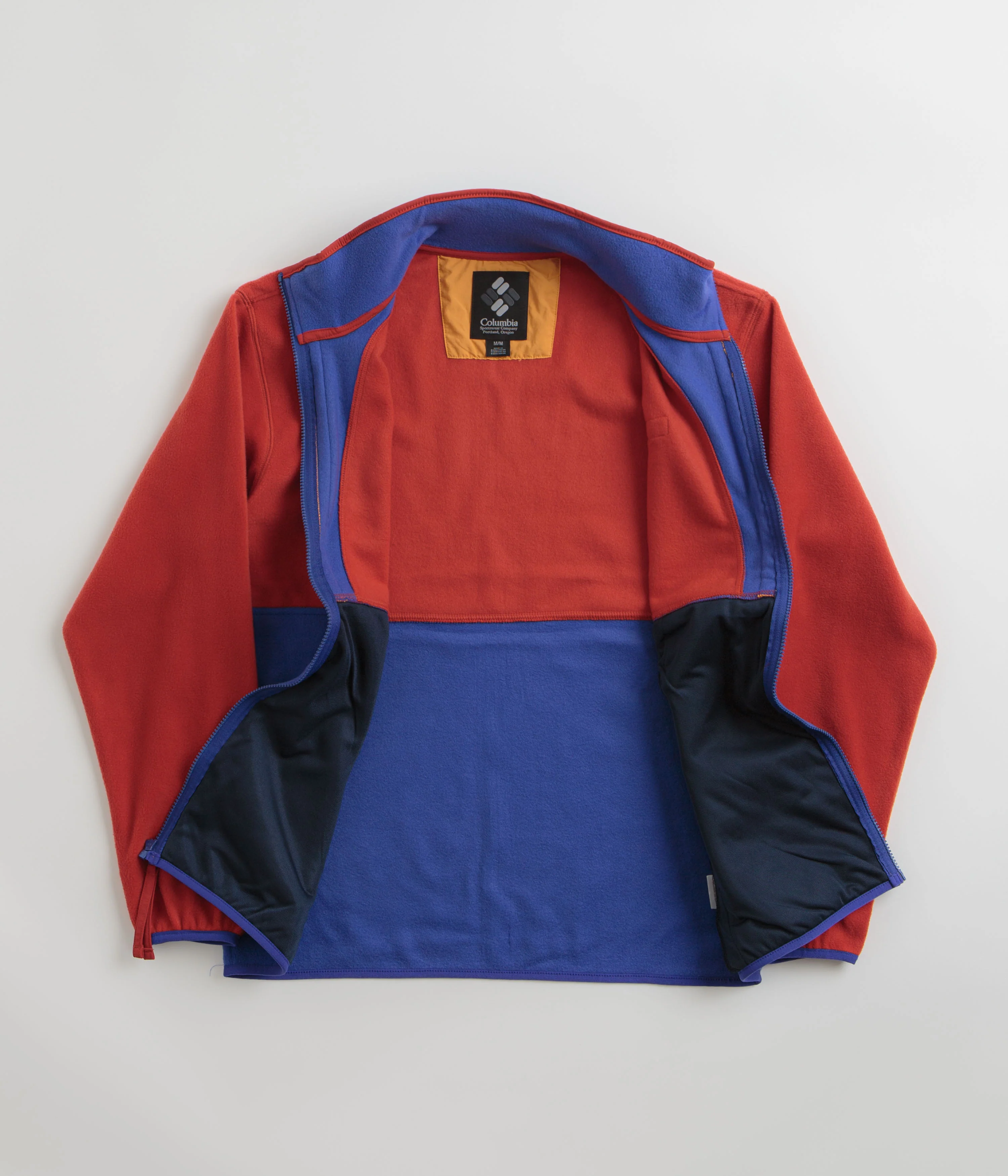 Columbia Backbowl II Full Zip Fleece - Sail Red / Clematis Blue - Image 2