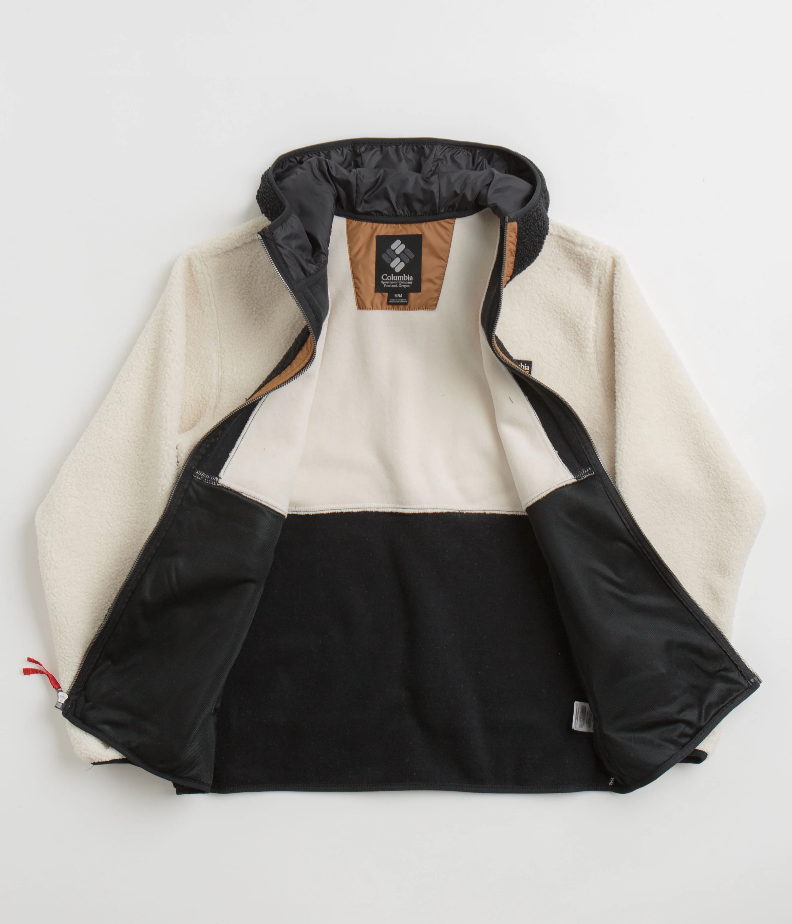Columbia Backbowl II Remastered Full Zip Hoodie - Chalk / Black - Image 2