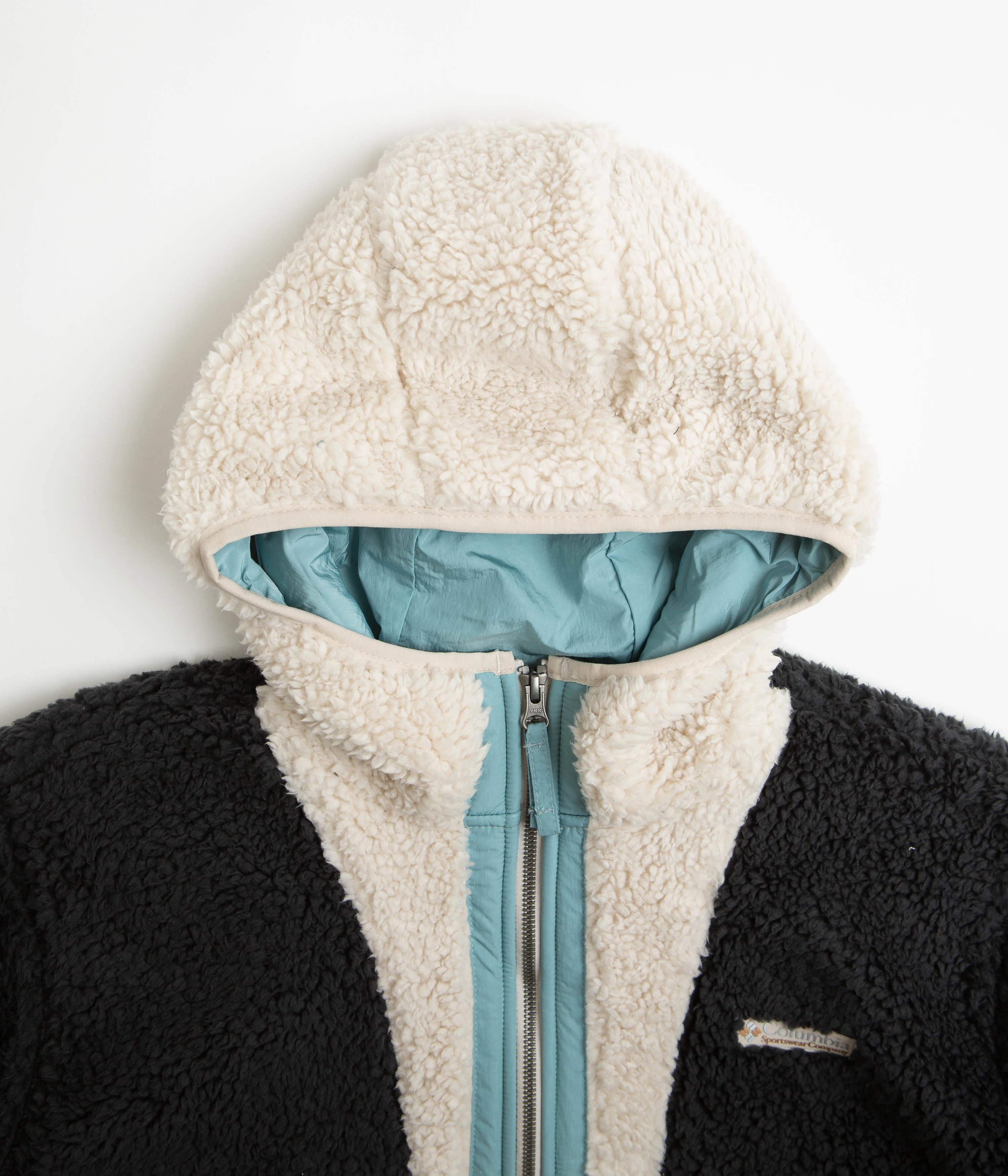 Columbia Backbowl Sherpa Hoodie - Black / Dark Stone - Image 4