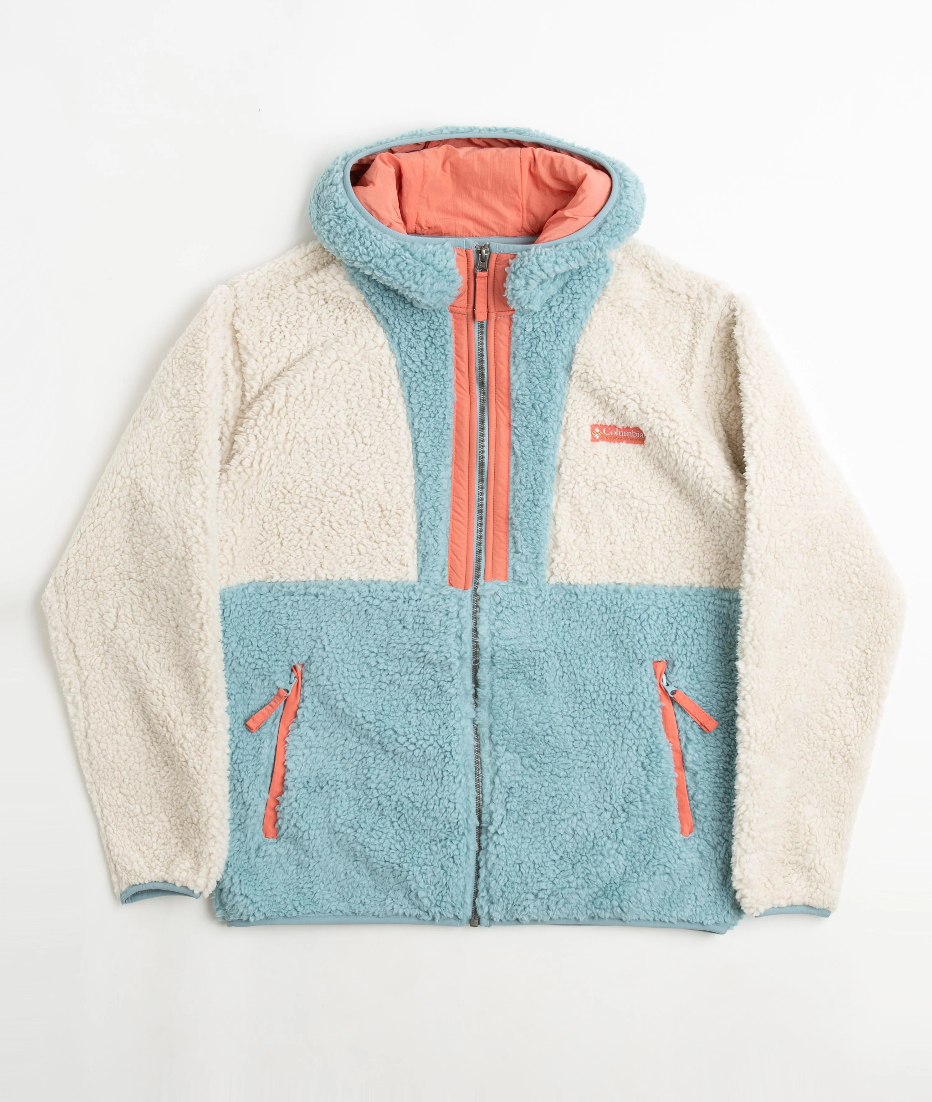 Columbia Backbowl Sherpa Hoodie - Dark Stone / Stone Blue