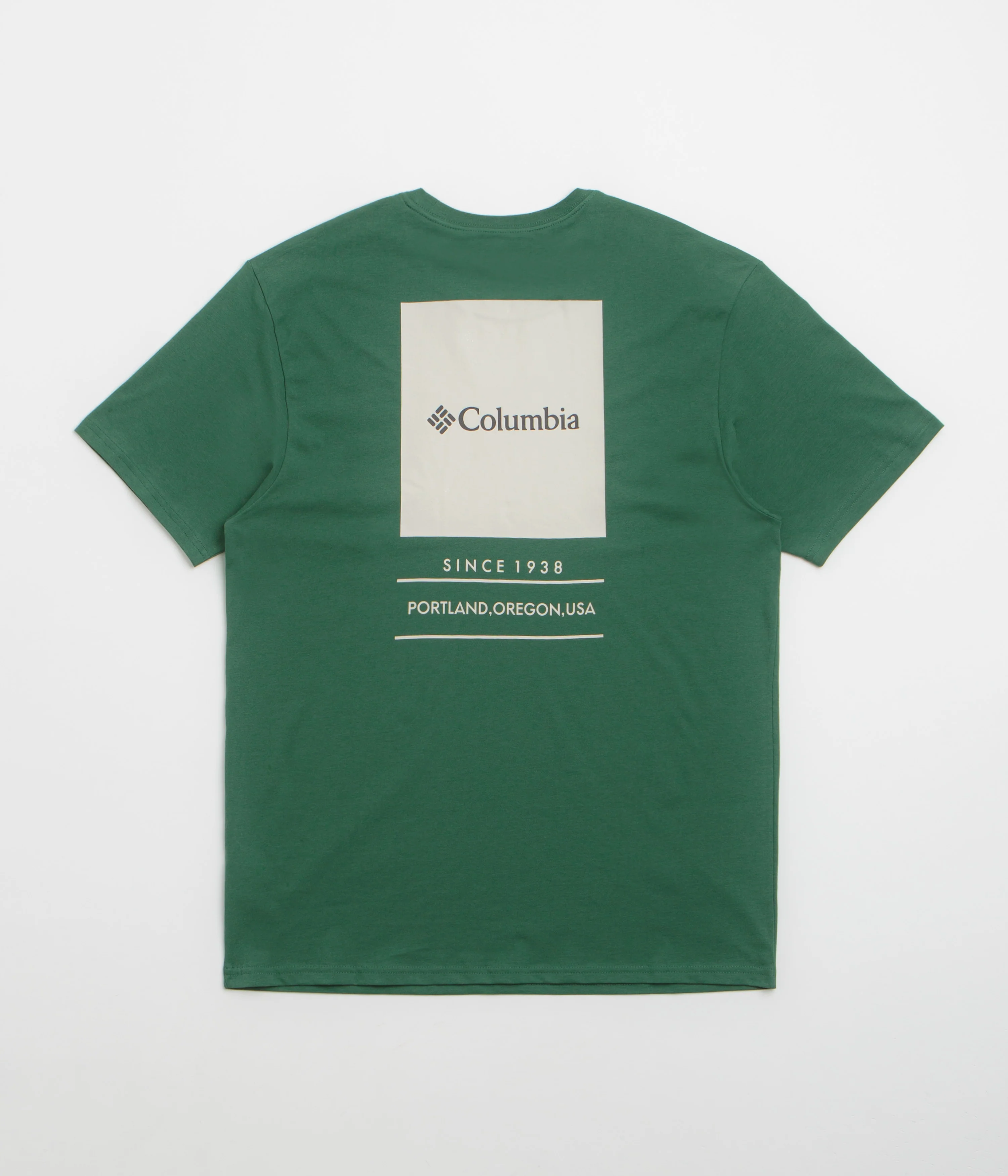 Columbia Barton Springs Graphic T-Shirt - Rain Forest / Dark Stone