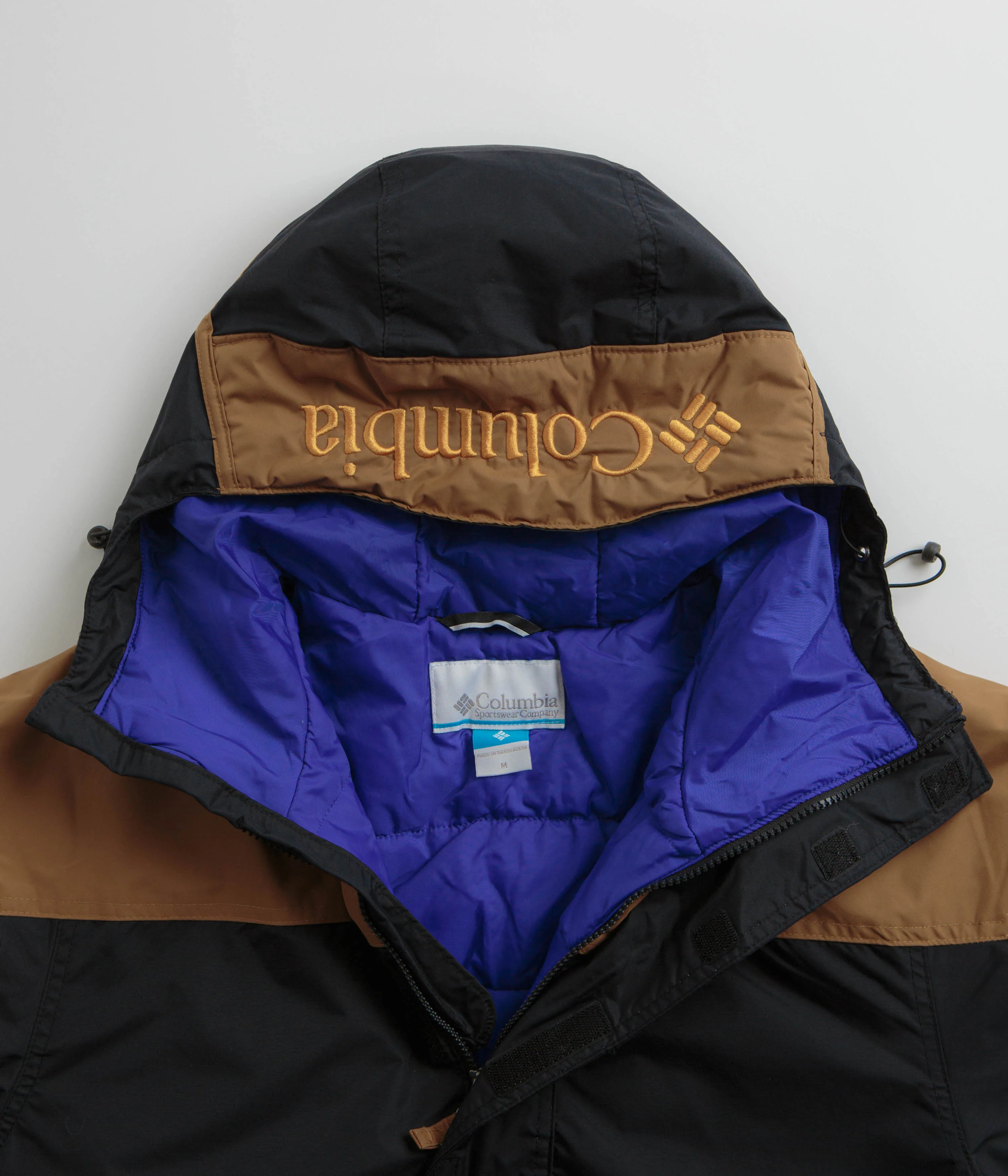 Columbia Challenger II Insulated Pullover Jacket - Black / Camel Brown - Image 7