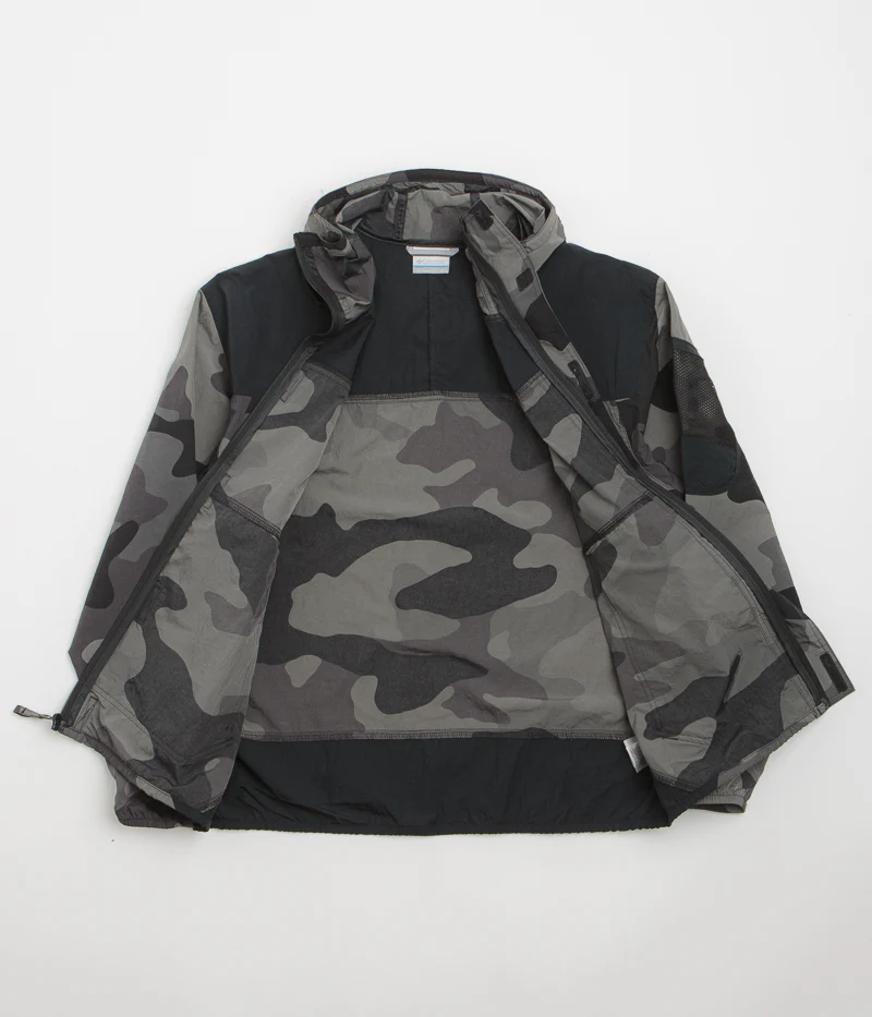 Columbia Challenger II Printed Windbreaker Jacket - Black Mod Camo / Black - Image 2