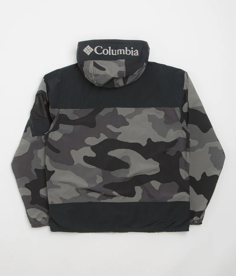 Columbia Challenger II Printed Windbreaker Jacket - Black Mod Camo / Black - Image 3