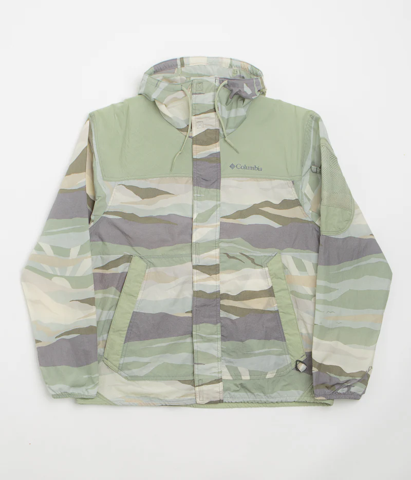 Columbia Challenger II Printed Windbreaker Jacket - Safari Rogue Valley / Safari