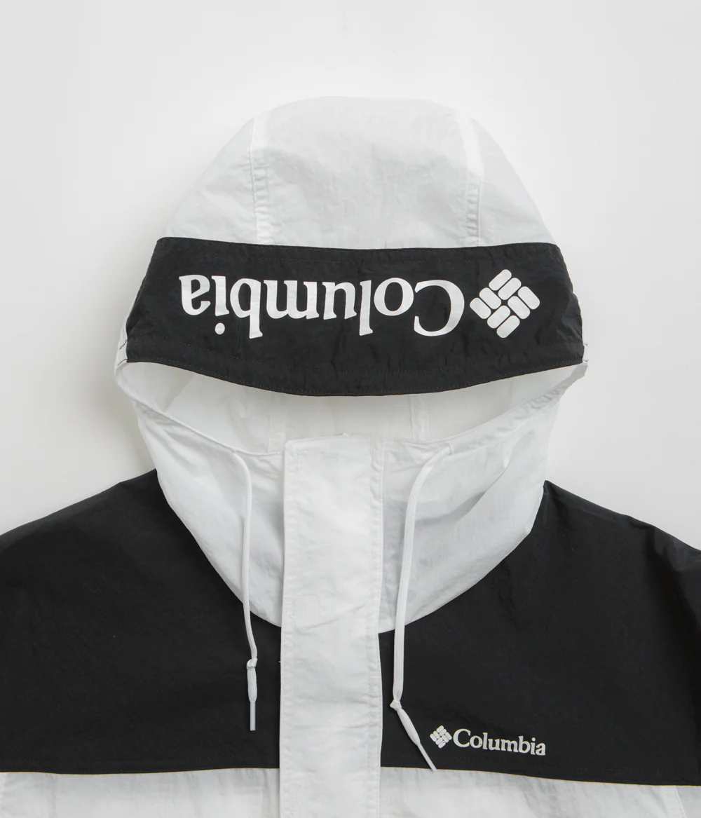 Columbia Challenger II Windbreaker Jacket - White / Black - Image 5