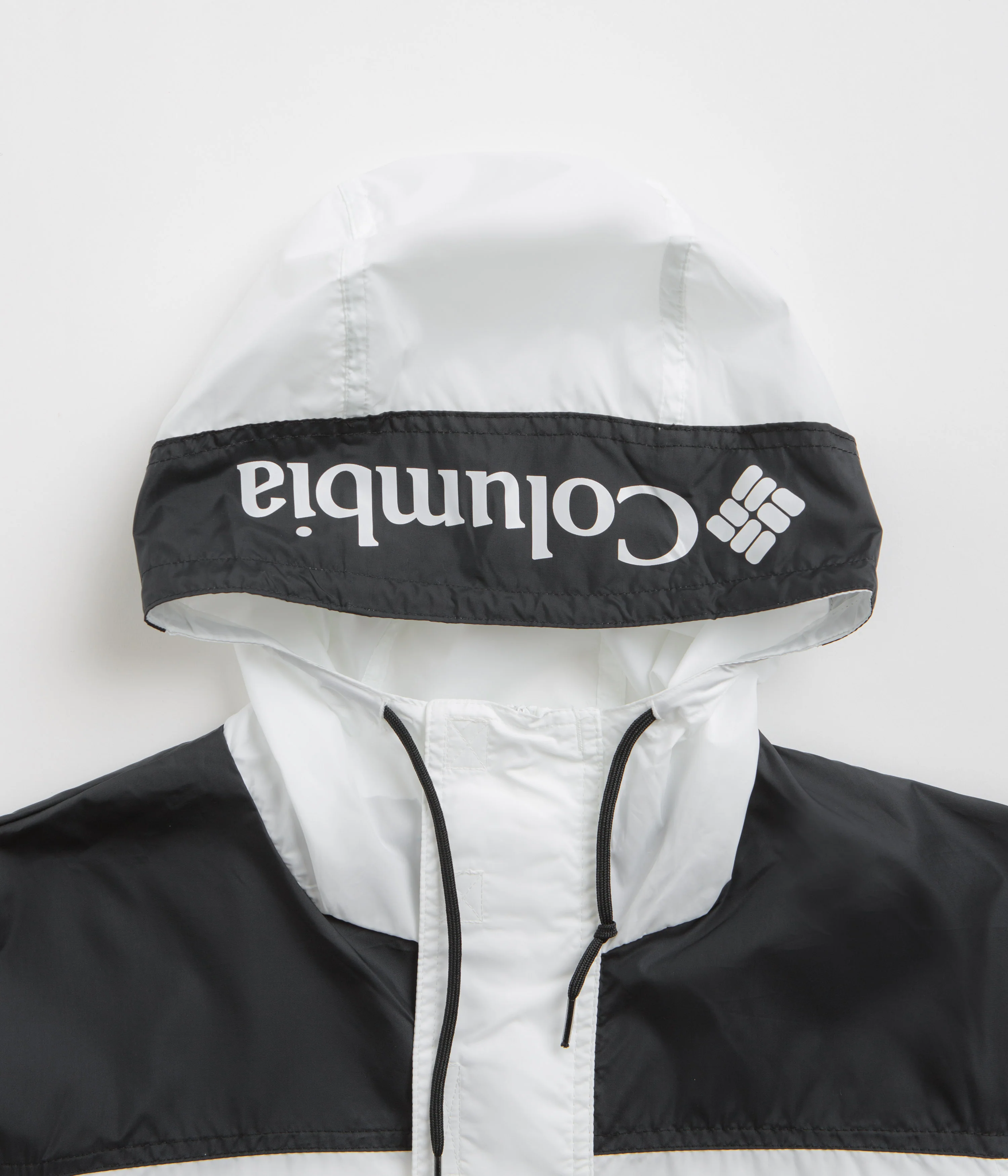 Columbia Challenger II Windbreaker Jacket - White / Black / White - Image 5