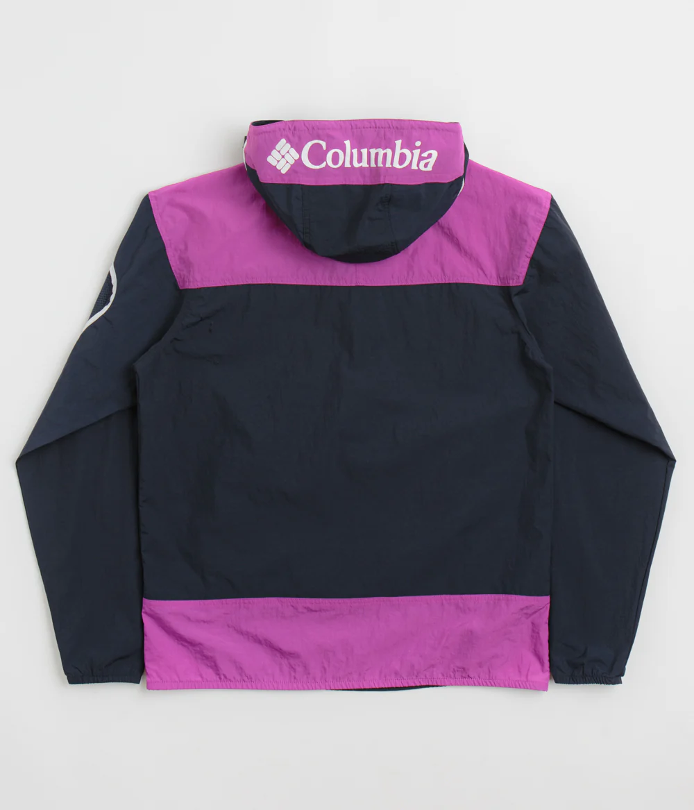 Columbia Challenger Windbreaker Anorak - Collegiate Navy / Razzle - Image 2