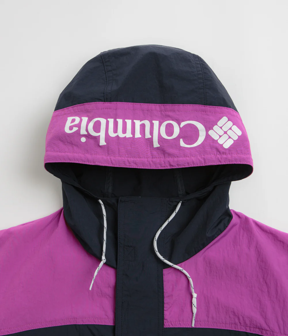 Columbia Challenger Windbreaker Anorak - Collegiate Navy / Razzle - Image 5