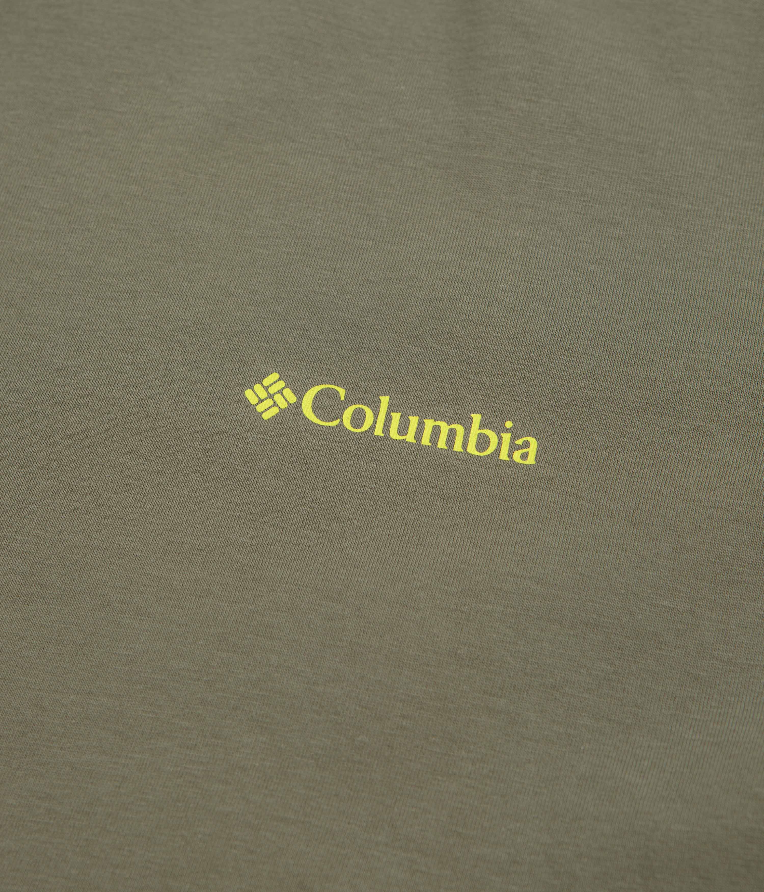 Columbia CSC Outdoor Back Graphic T-Shirt - Stone Green / Shining Sandscape - Image 4