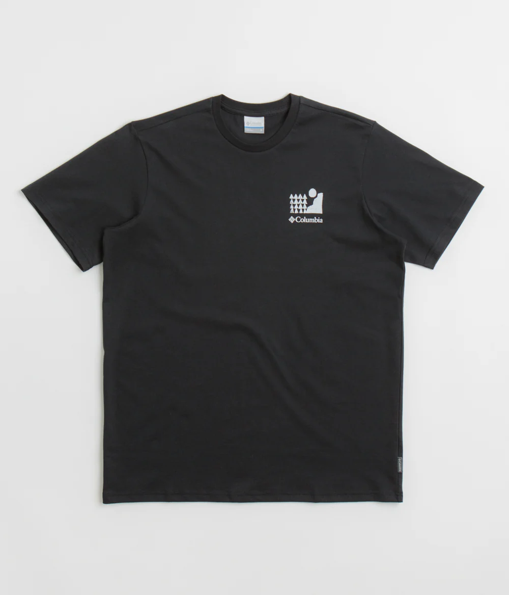 Columbia Explorers Canyon Back T-Shirt - Black / Explore Outdoors - Image 2