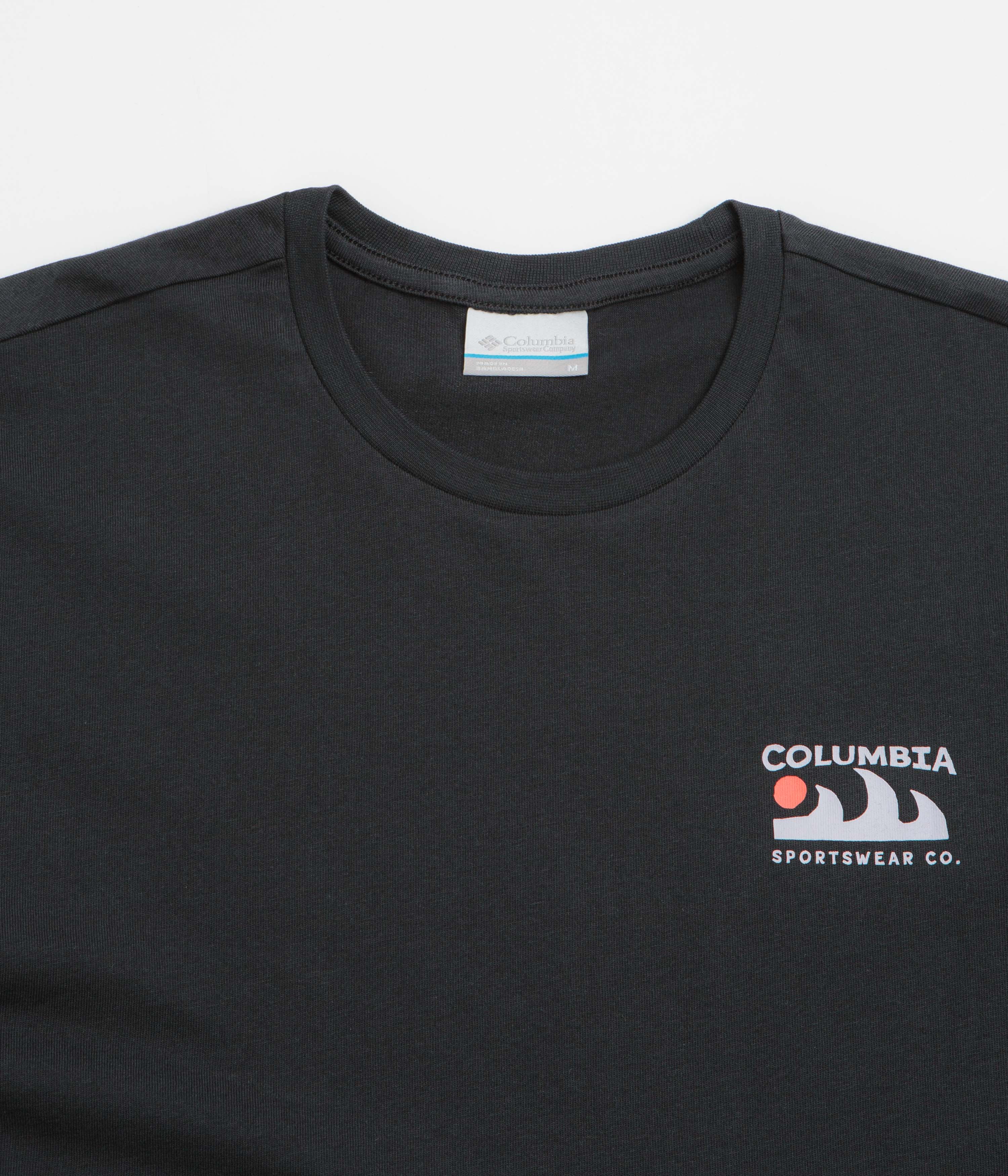 Columbia Explorers Canyon Back T-Shirt - Black / Peaks and Waves - Image 3