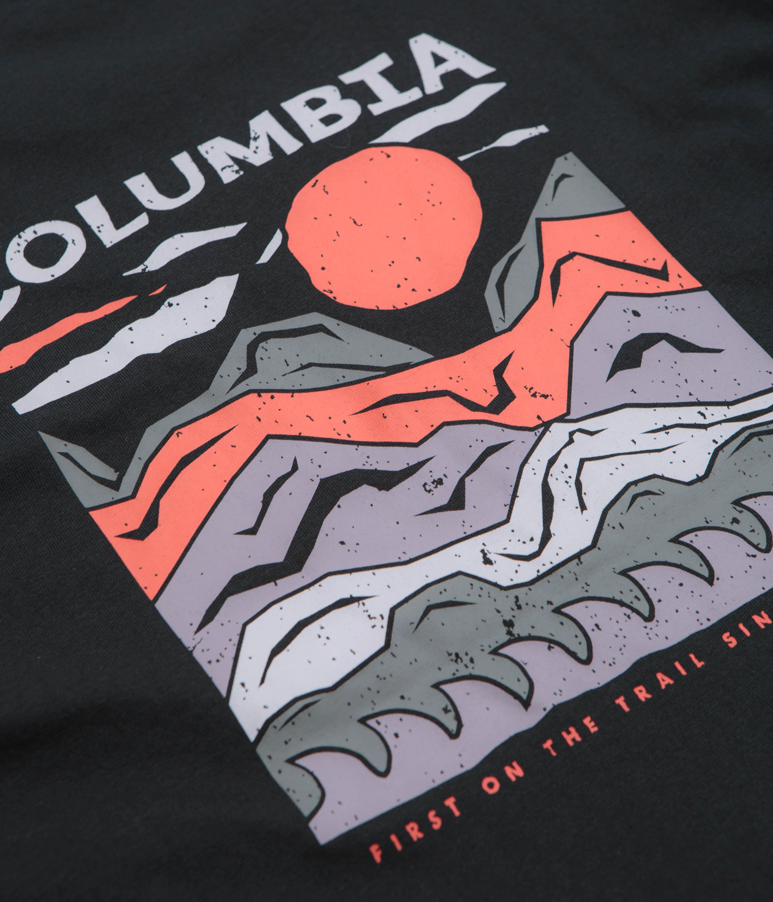Columbia Explorers Canyon Back T-Shirt - Black / Peaks and Waves - Image 4