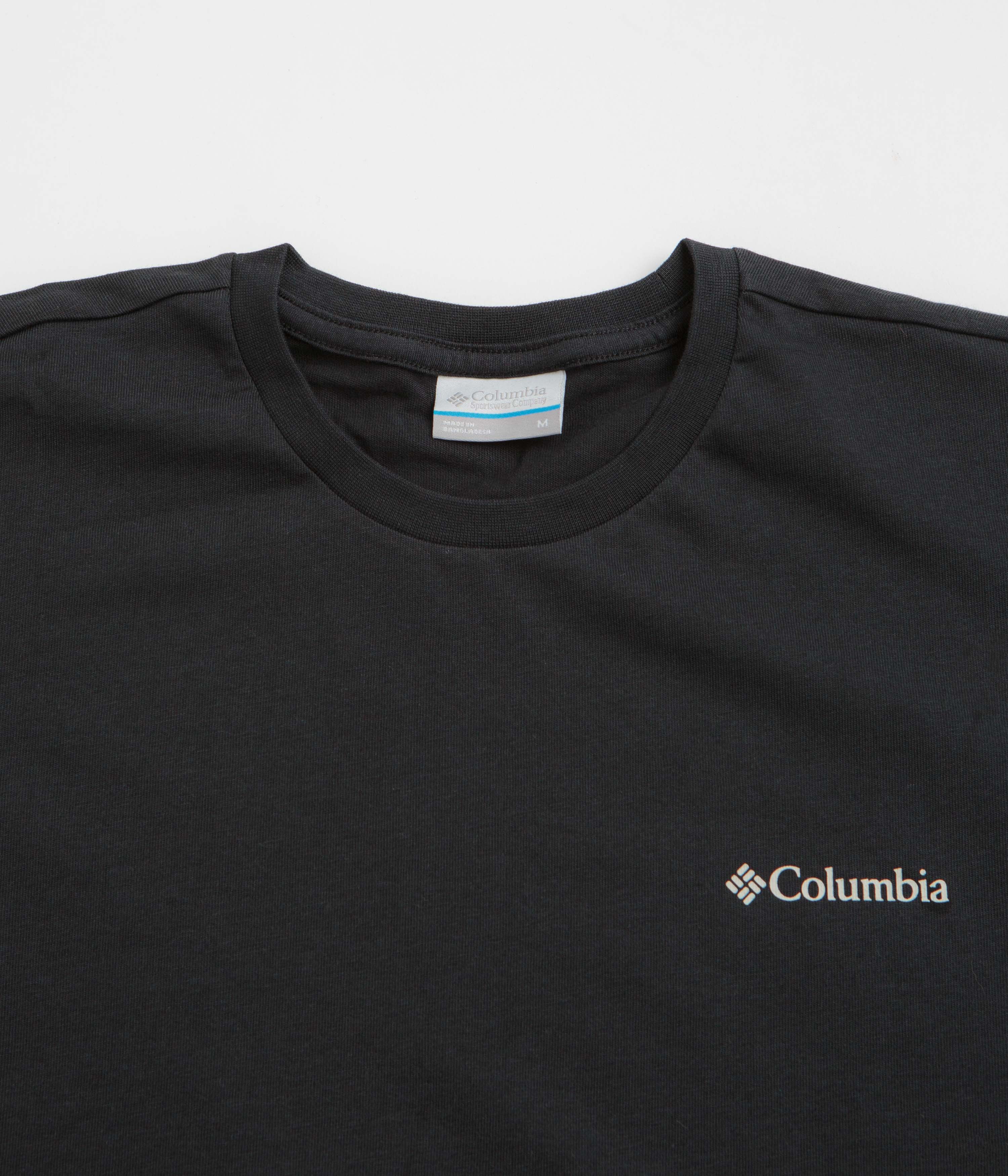 Columbia Explorers Canyon Back T-Shirt - Black / Torn Moonscape - Image 3