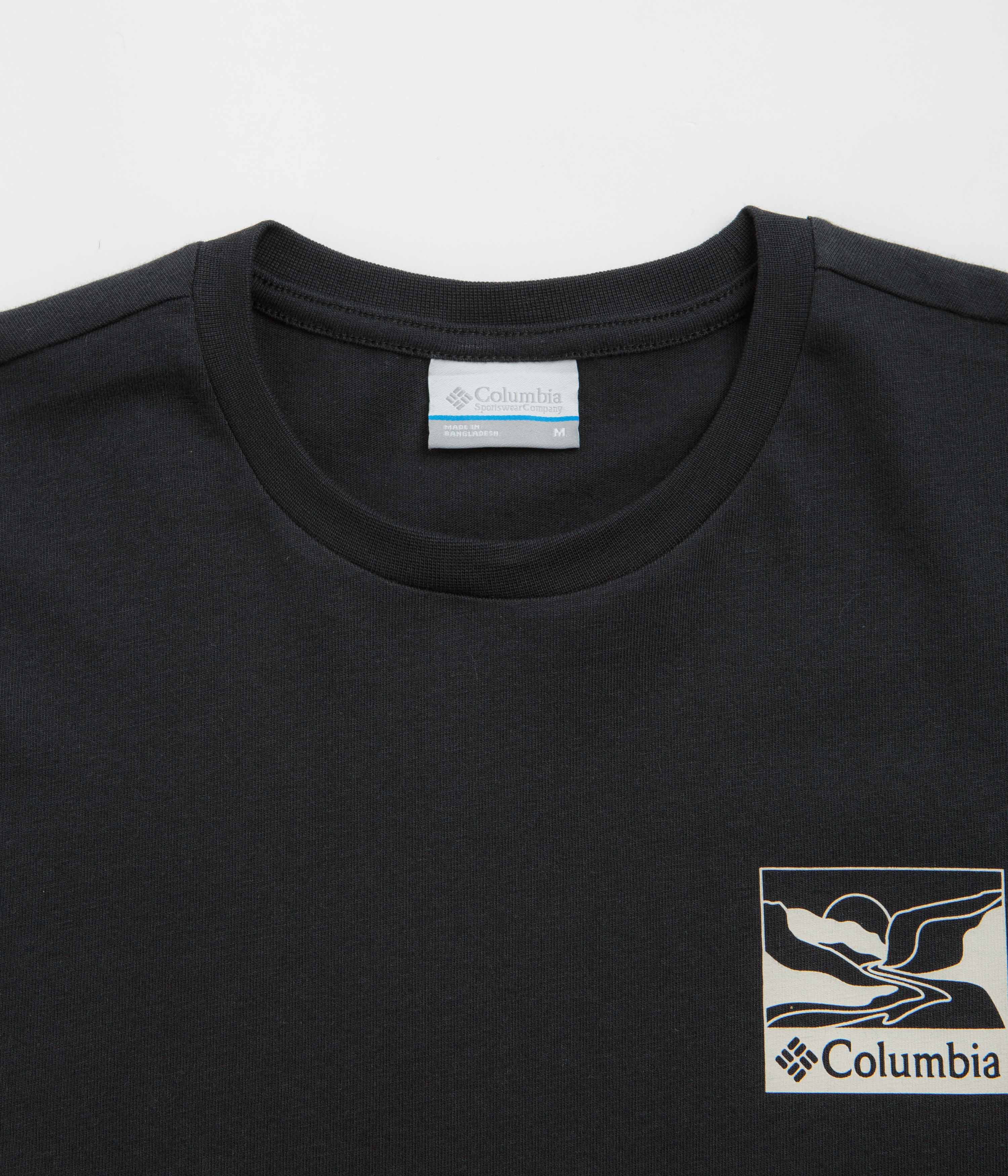 Columbia Explorers Canyon Back T-Shirt - Black / Trailscape - Image 4