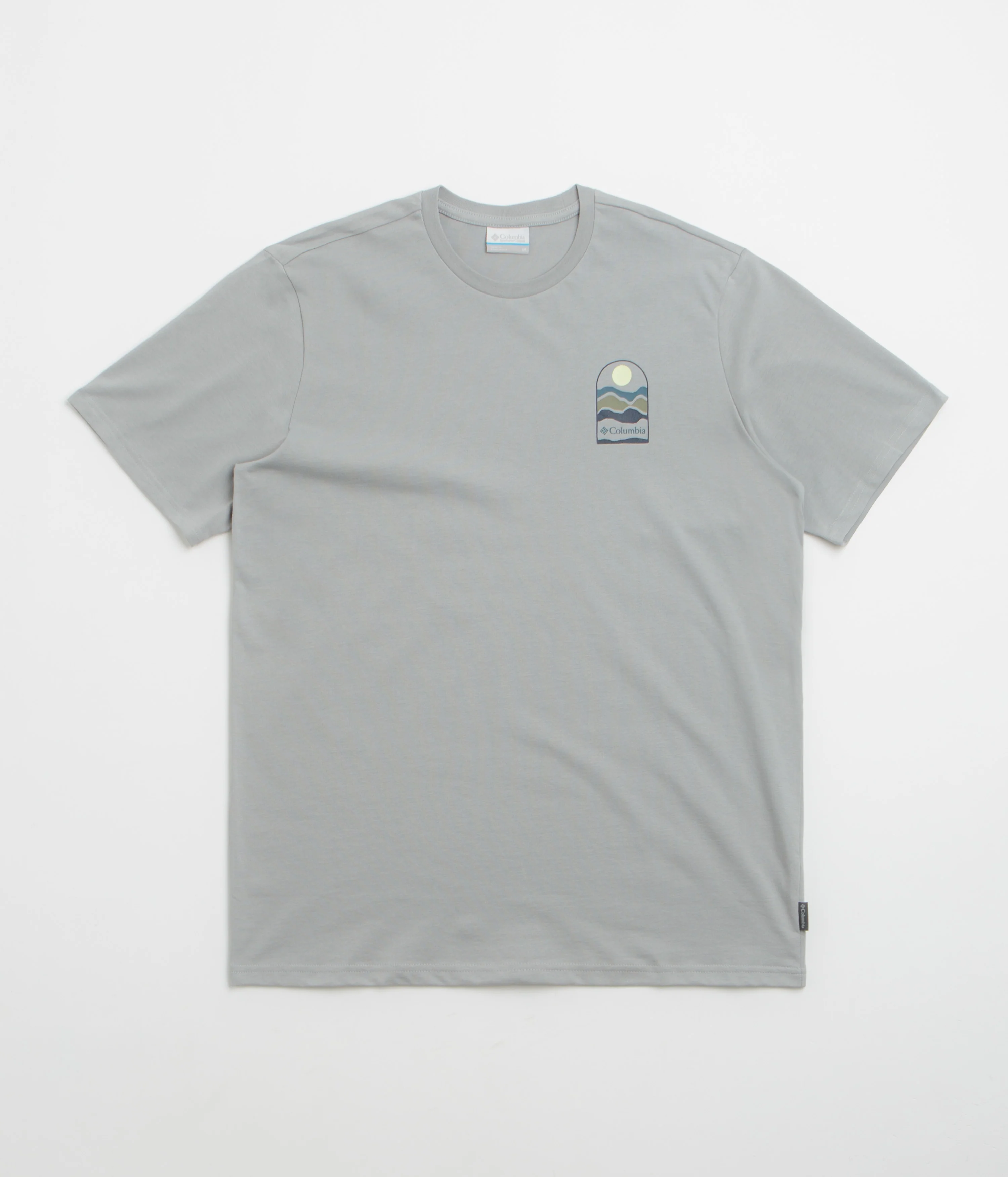 Columbia Explorers Canyon Back T-Shirt - Columbia Grey / Get Hiked - Image 2
