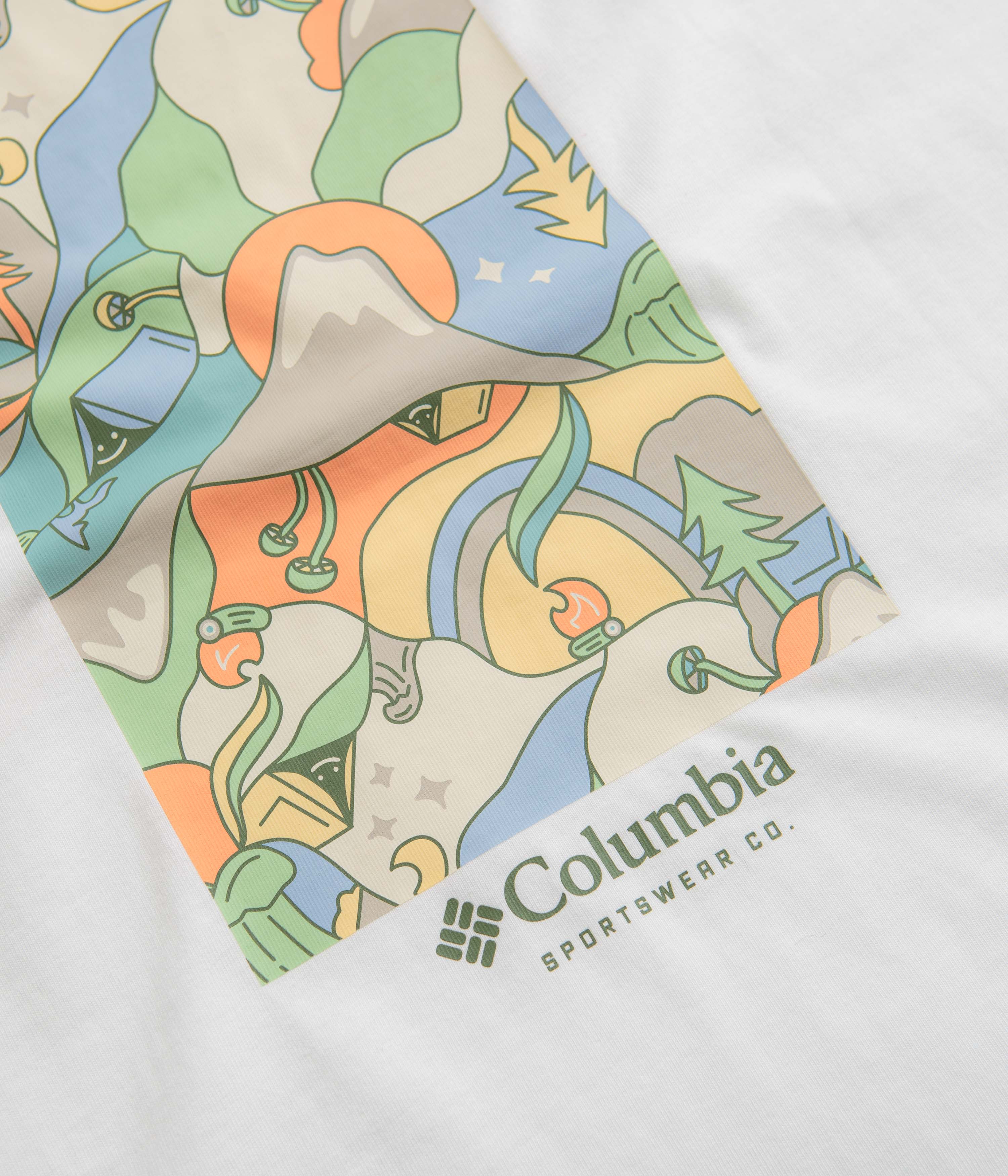 Columbia Explorers Canyon Back T-Shirt - White / Epicamp Graphic - Image 6