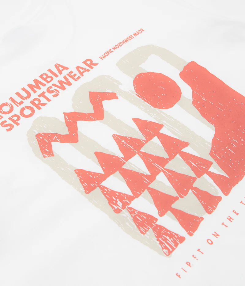 Columbia Explorers Canyon Back T-Shirt - White / Explore Outdoors - Image 4