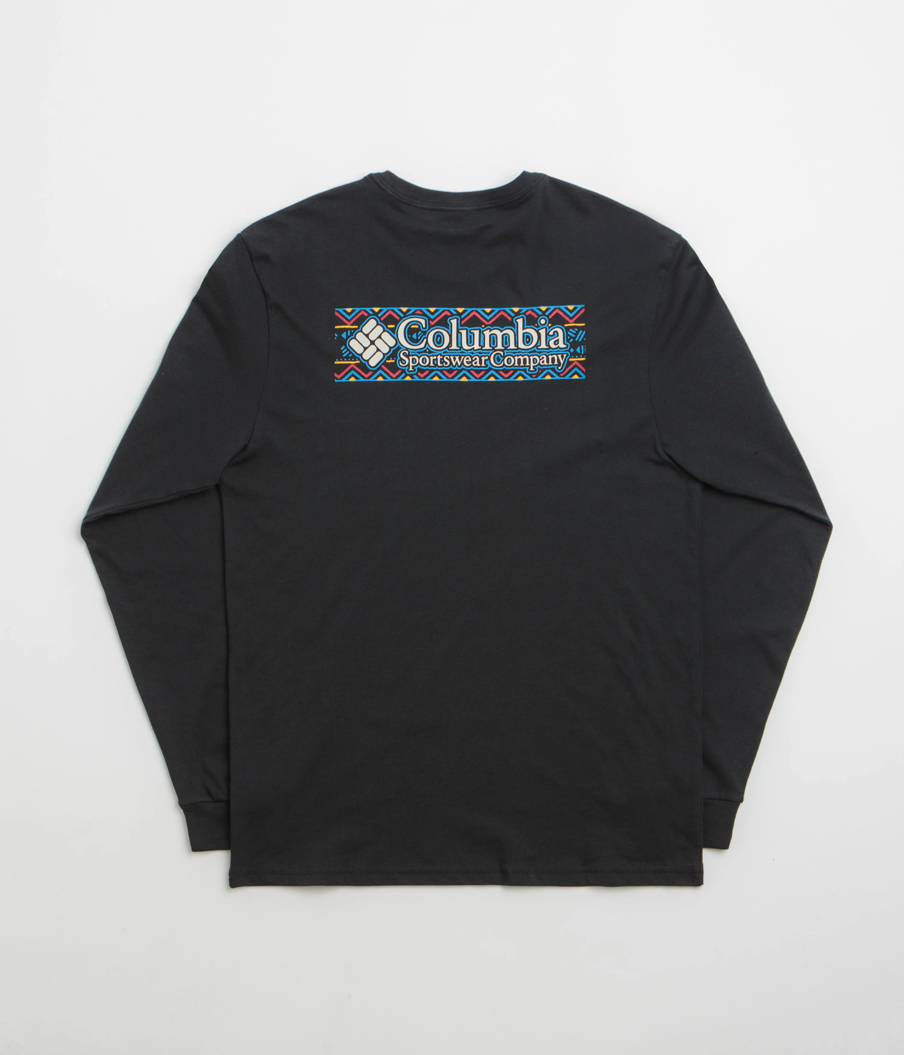 Columbia Explorers Canyon Long Sleeve T-Shirt - Black / Branded Blanket