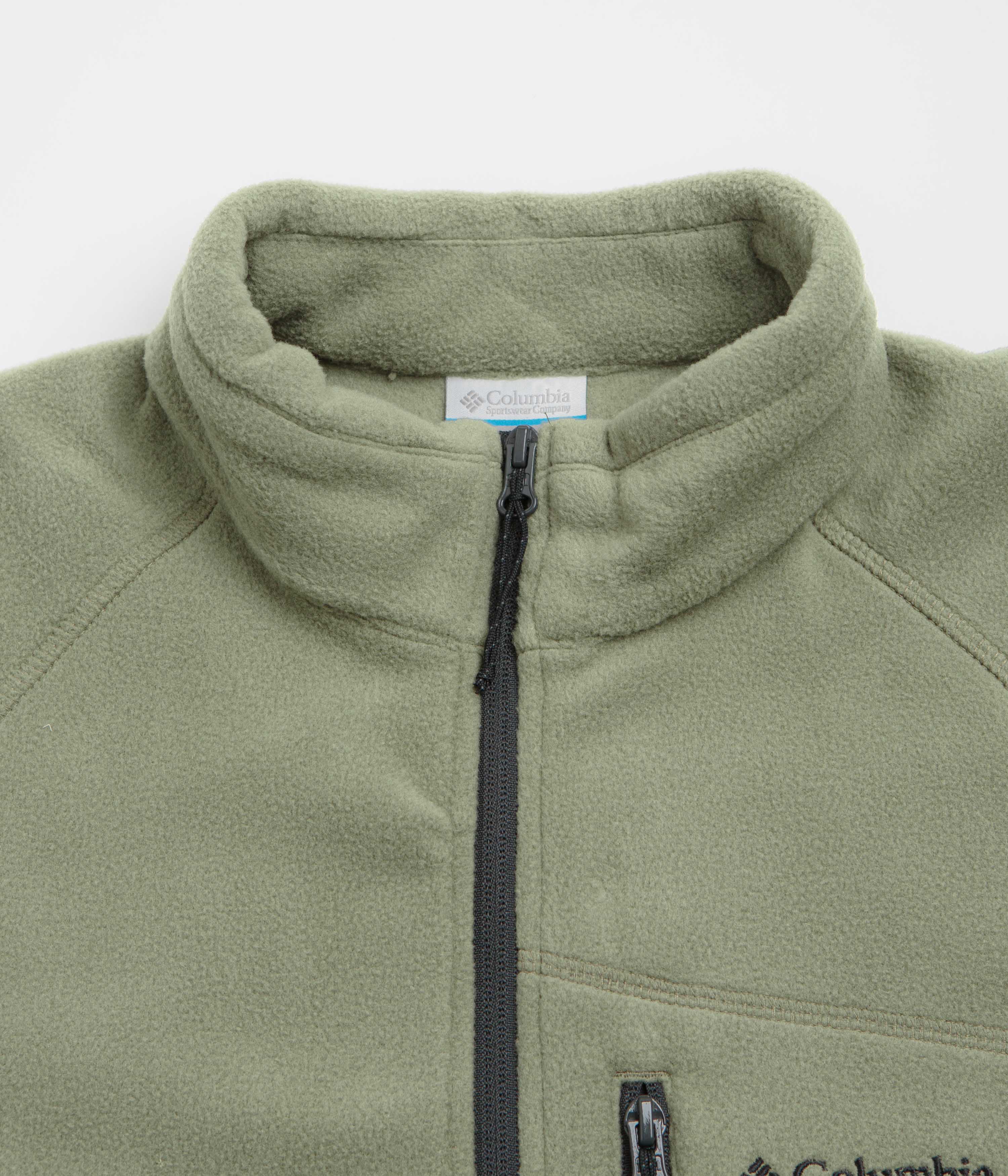 Columbia Fast Trek III Half Zip Fleece - Stone Green / Shark - Image 2
