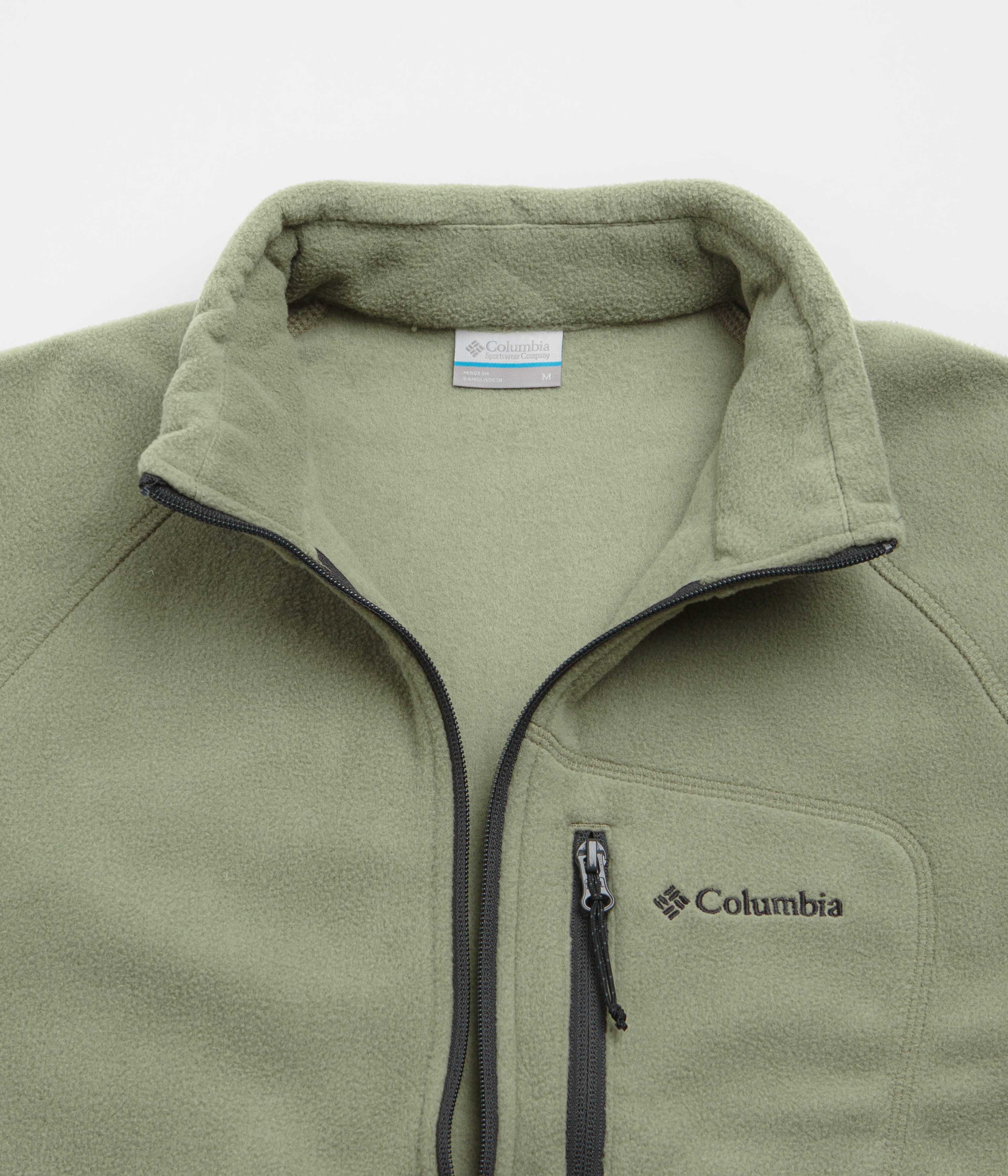 Columbia Fast Trek III Half Zip Fleece - Stone Green / Shark - Image 4