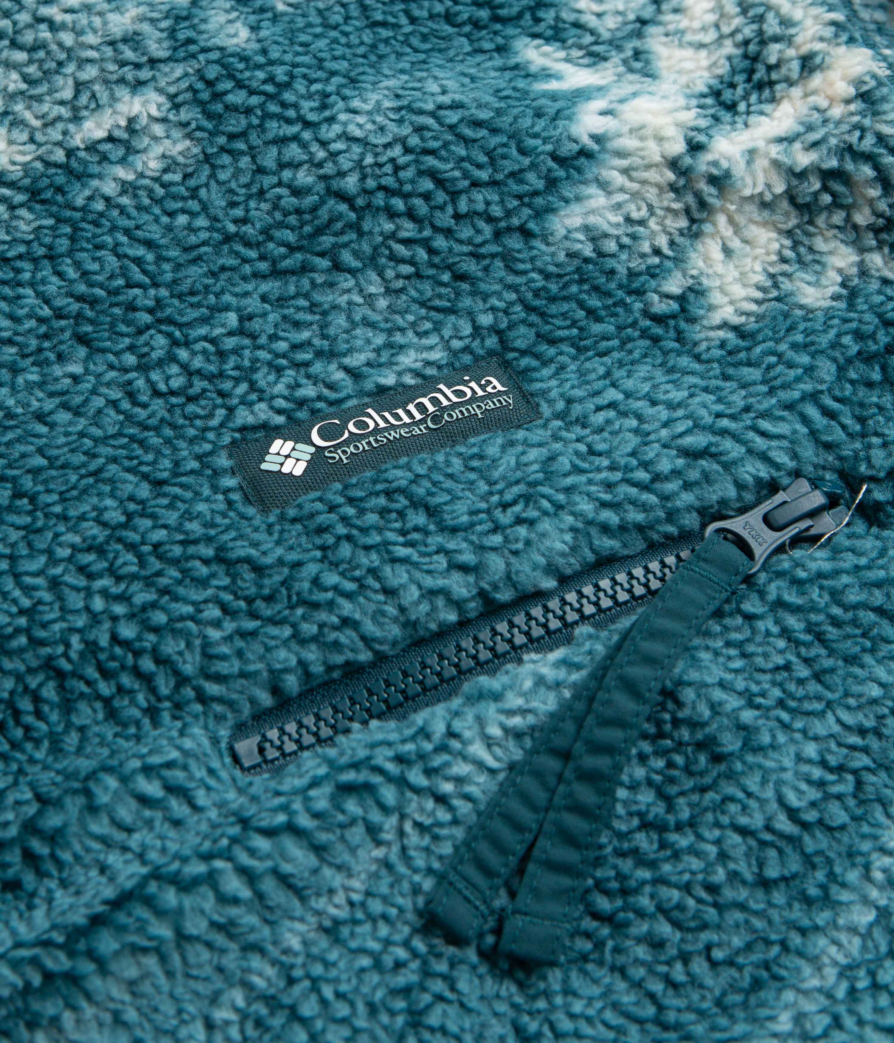 Columbia Helvetia Half Snap Fleece - Night Wave Solar Ski Print - Image 3