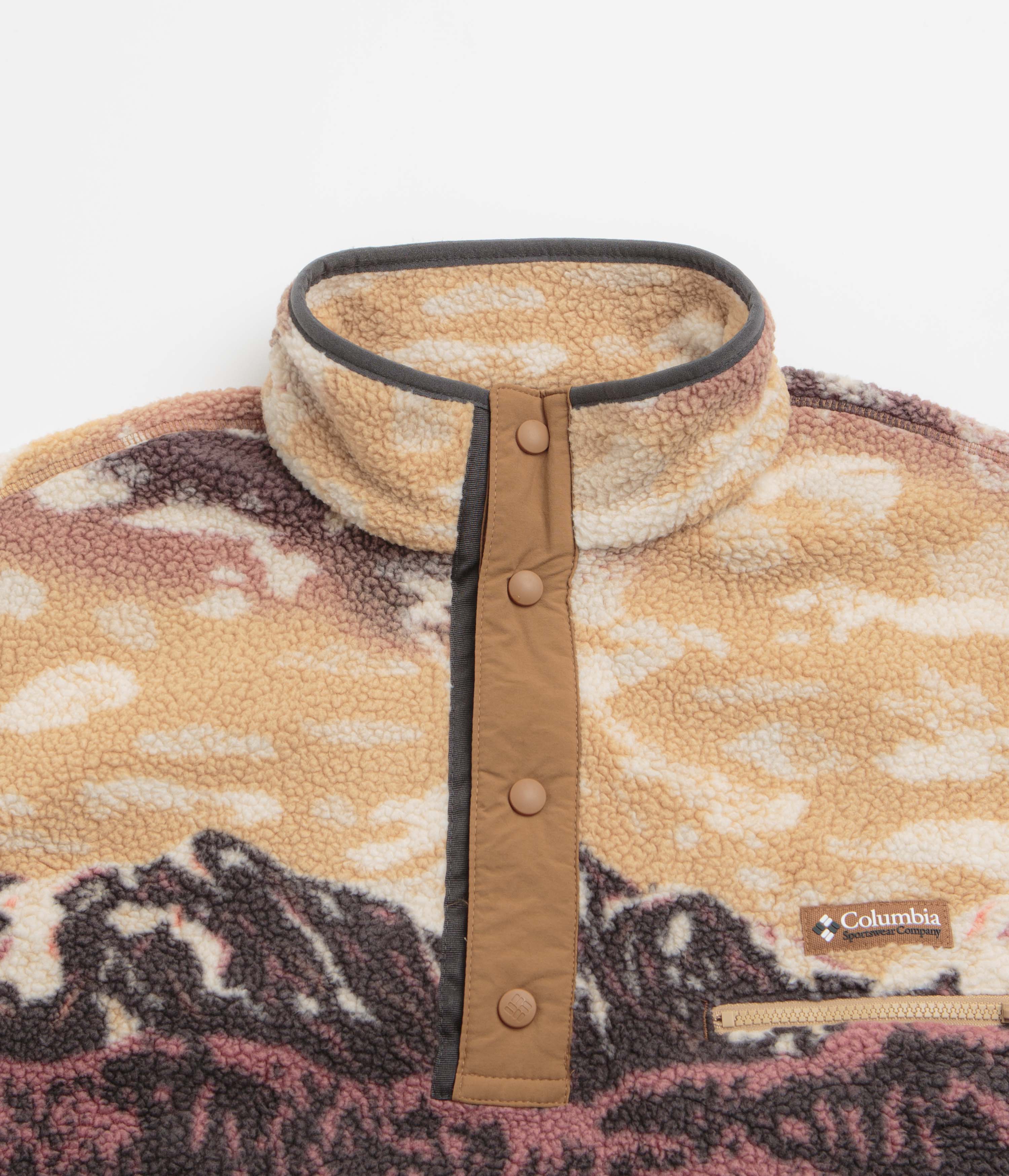 Columbia Helvetia II Printed Half Snap Fleece - Camel Brown / Sisters - Image 2