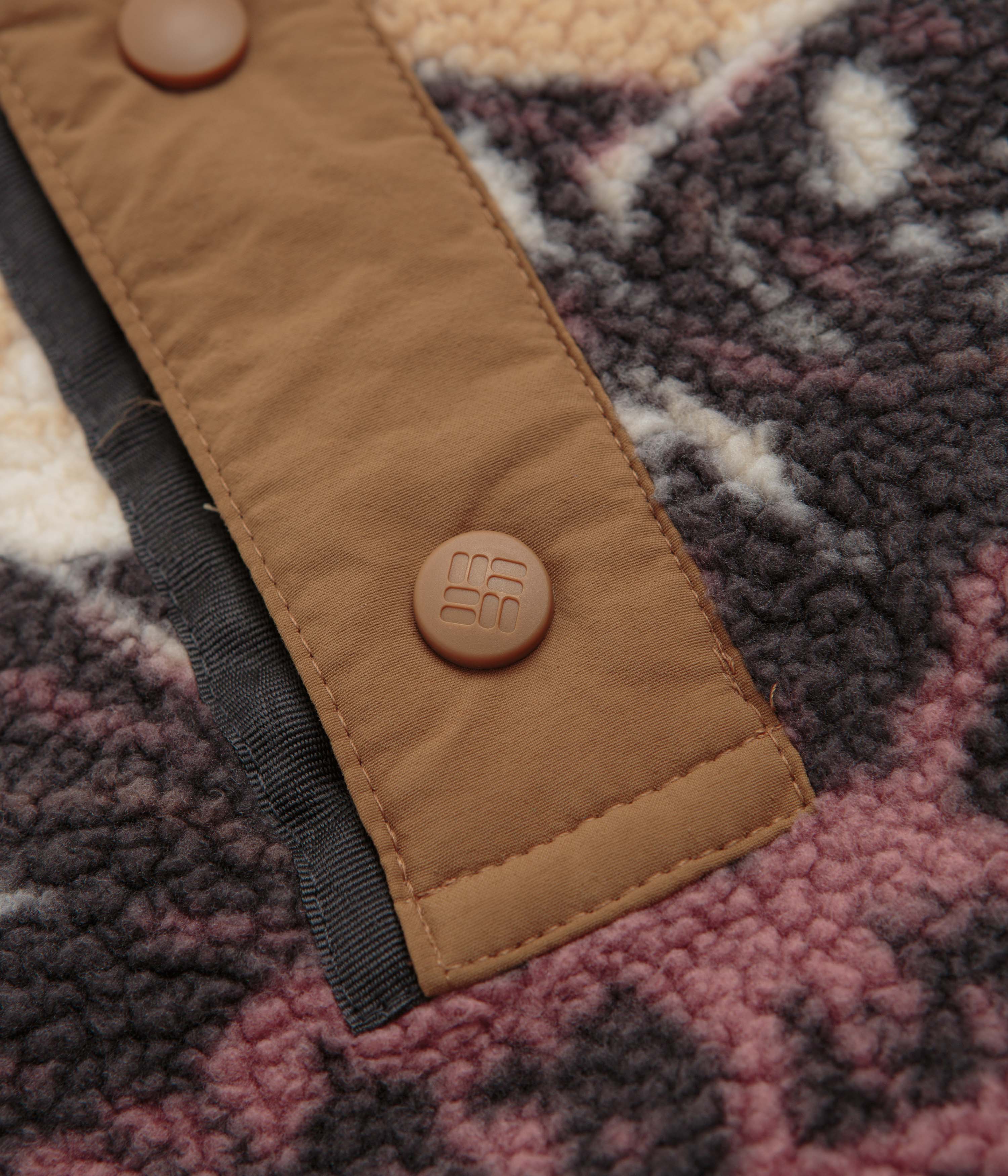 Columbia Helvetia II Printed Half Snap Fleece - Camel Brown / Sisters - Image 4