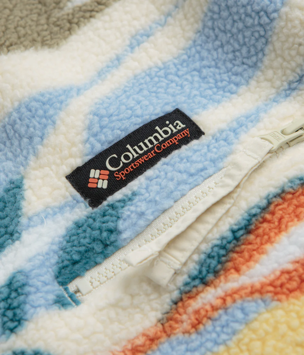 Columbia Helvetia II Printed Half Snap Fleece - Chalk Rogue Valley - Image 4