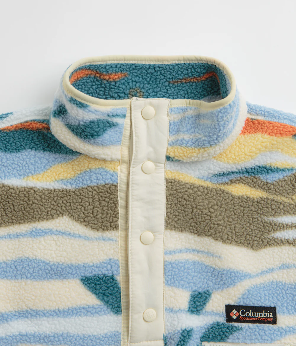 Columbia Helvetia II Printed Half Snap Fleece - Chalk Rogue Valley - Image 6
