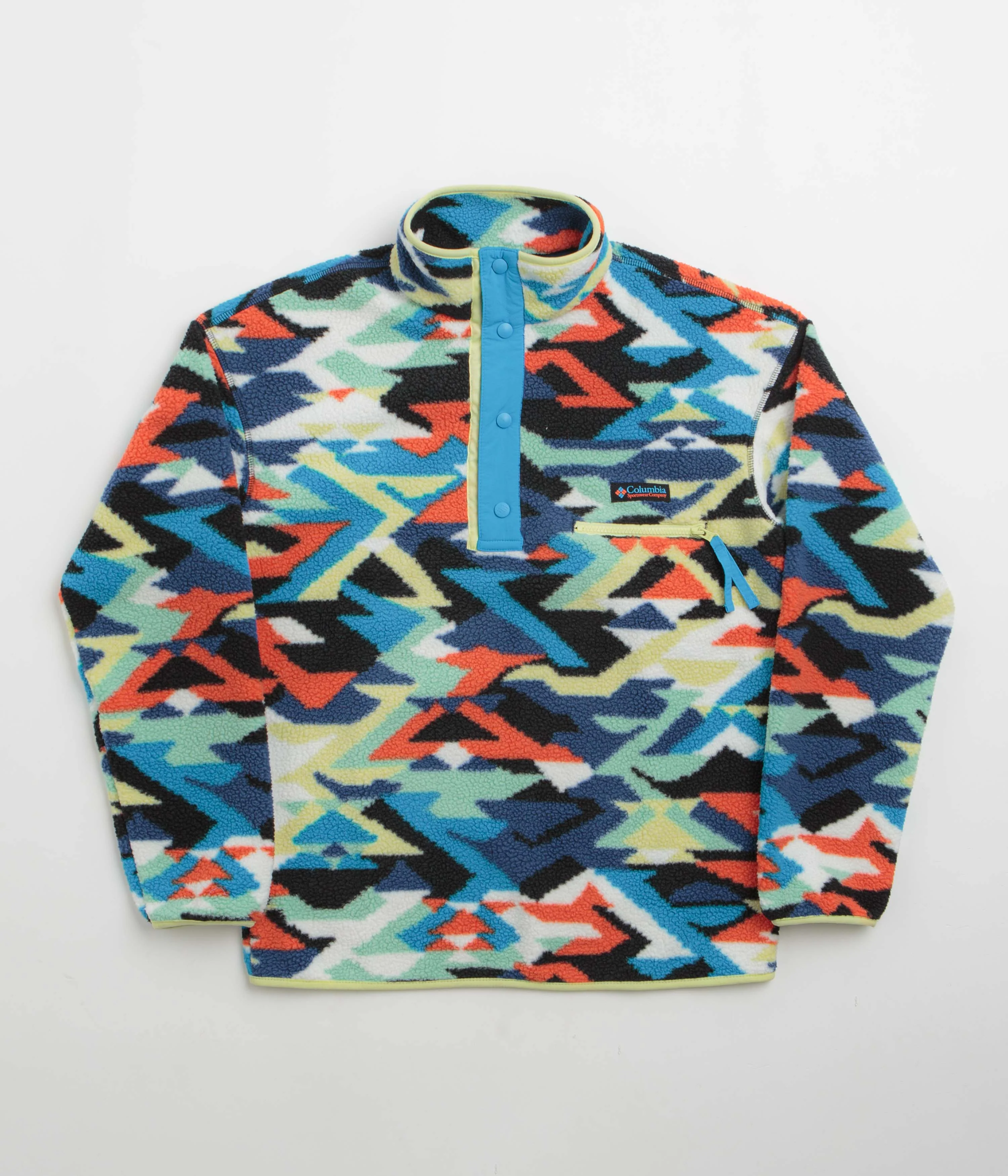 Columbia Helvetia II Printed Half Snap Fleece - Compass Blue / Reflections