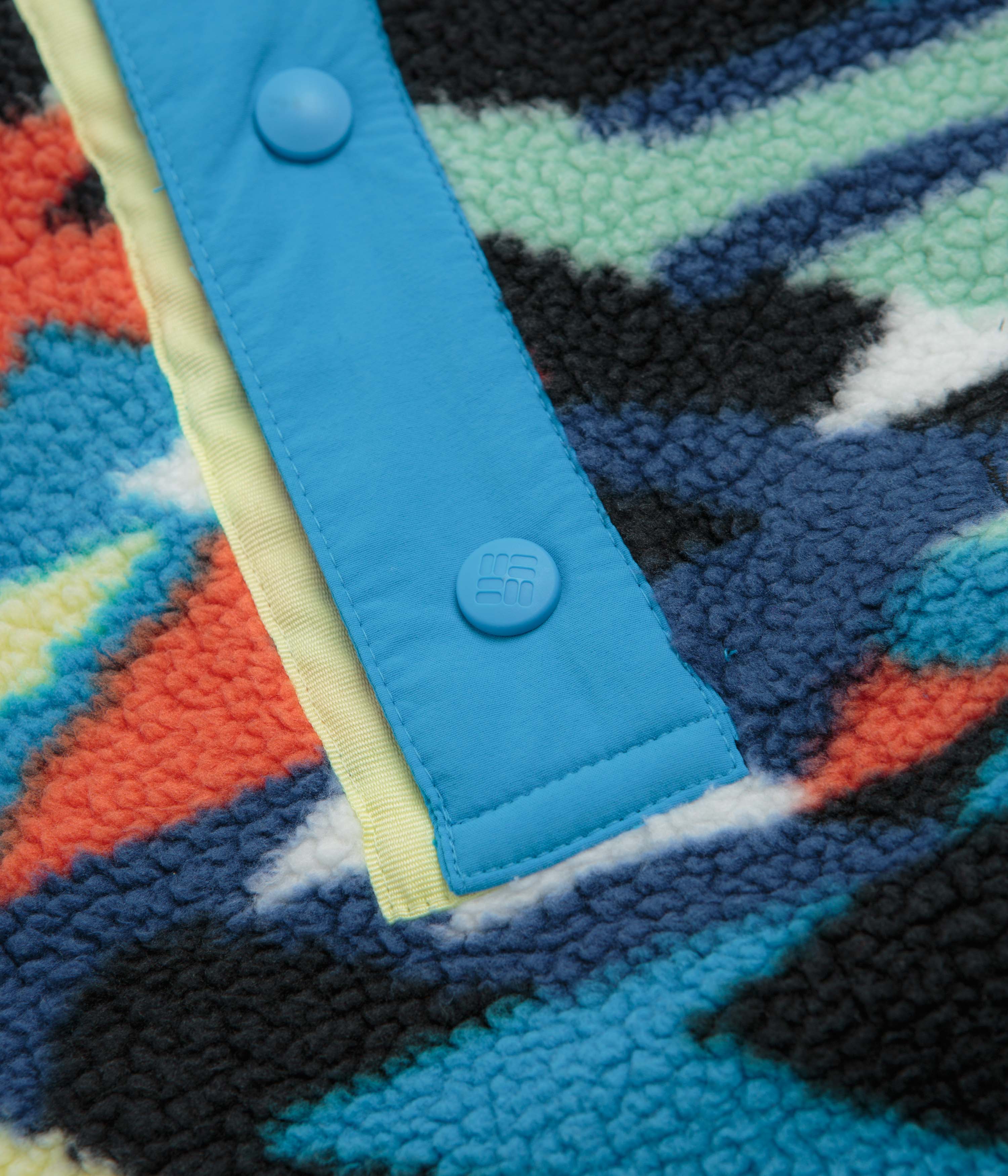 Columbia Helvetia II Printed Half Snap Fleece - Compass Blue / Reflections - Image 4