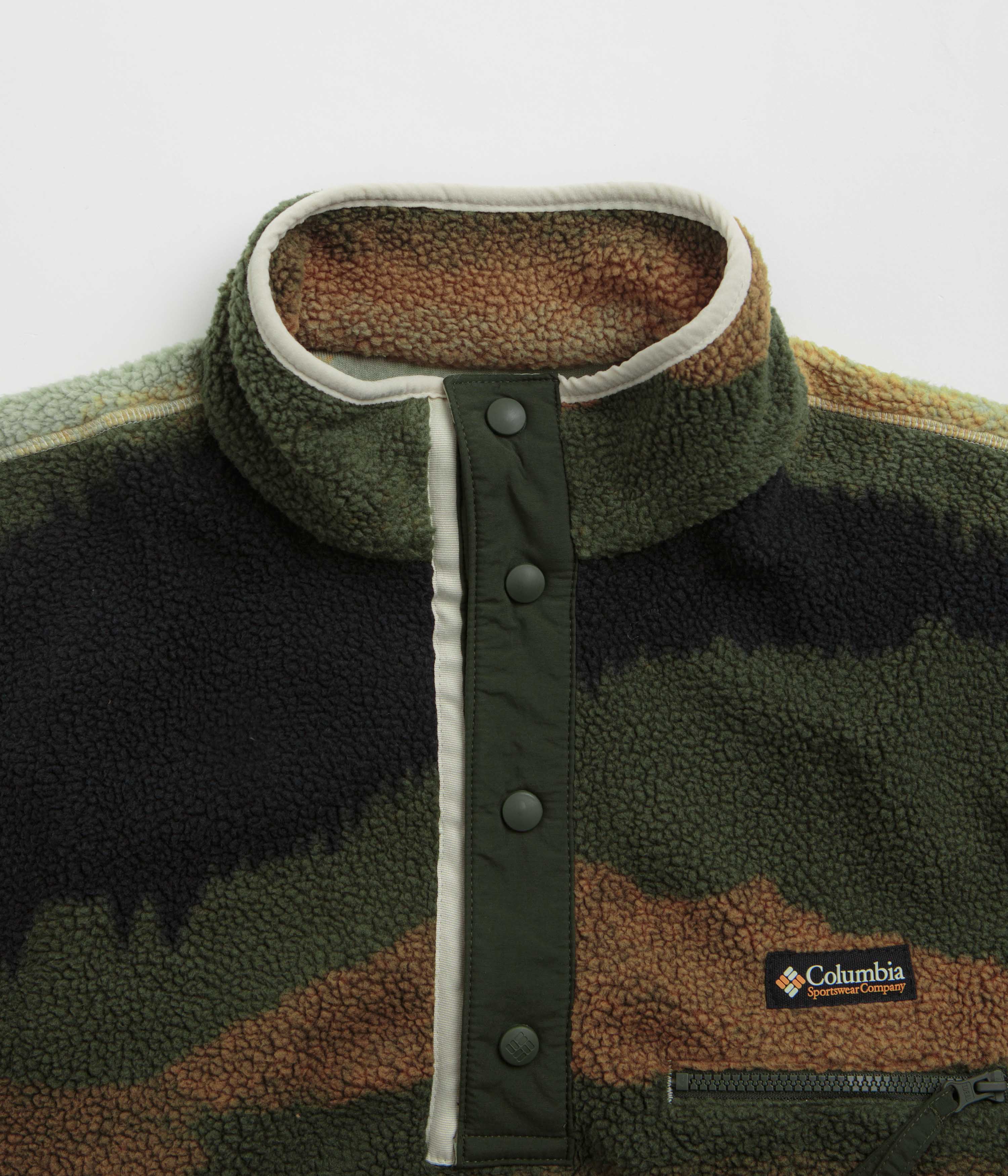 Columbia Helvetia II Printed Half Snap Fleece - Greenscape Dolomites - Image 4
