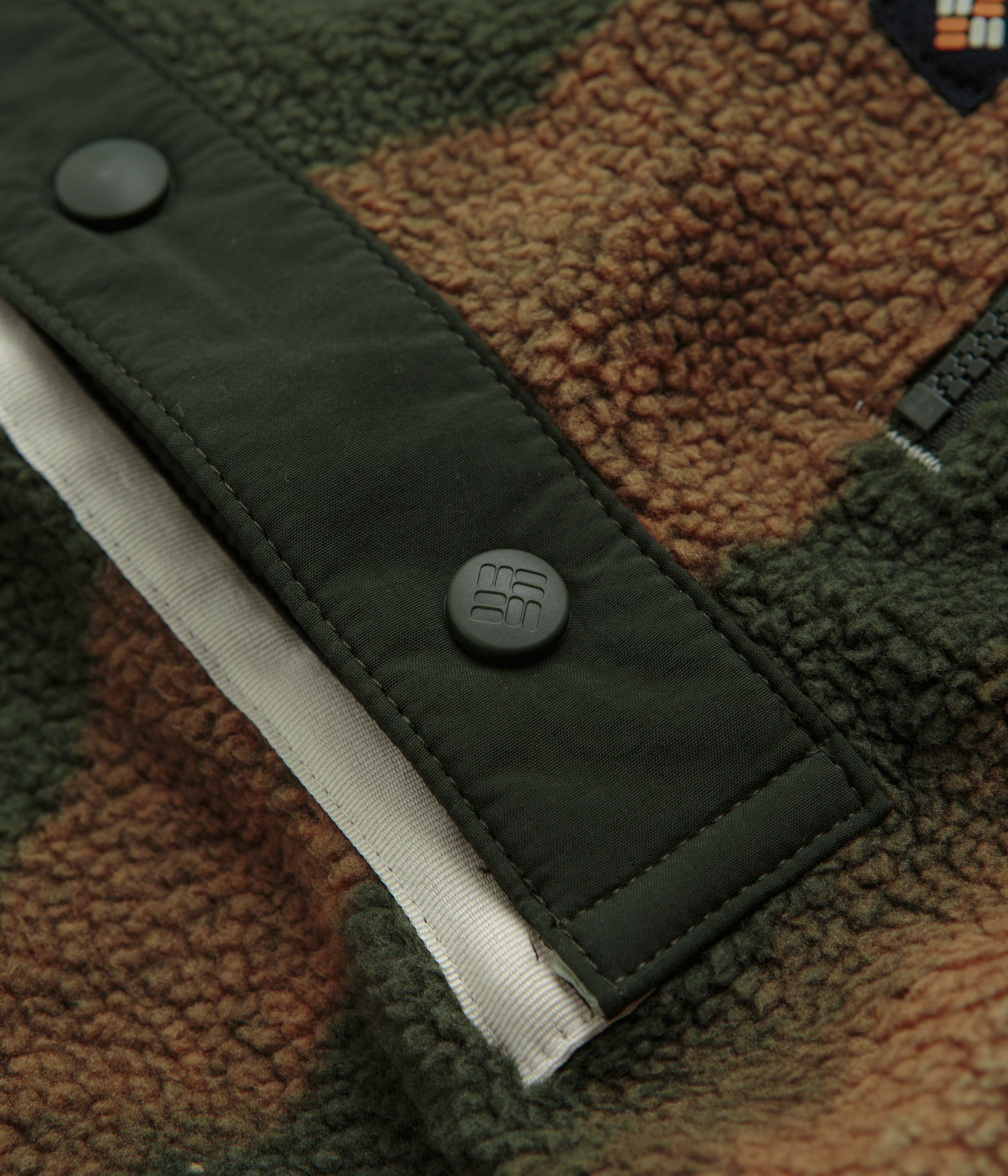 Columbia Helvetia II Printed Half Snap Fleece - Greenscape Dolomites - Image 5