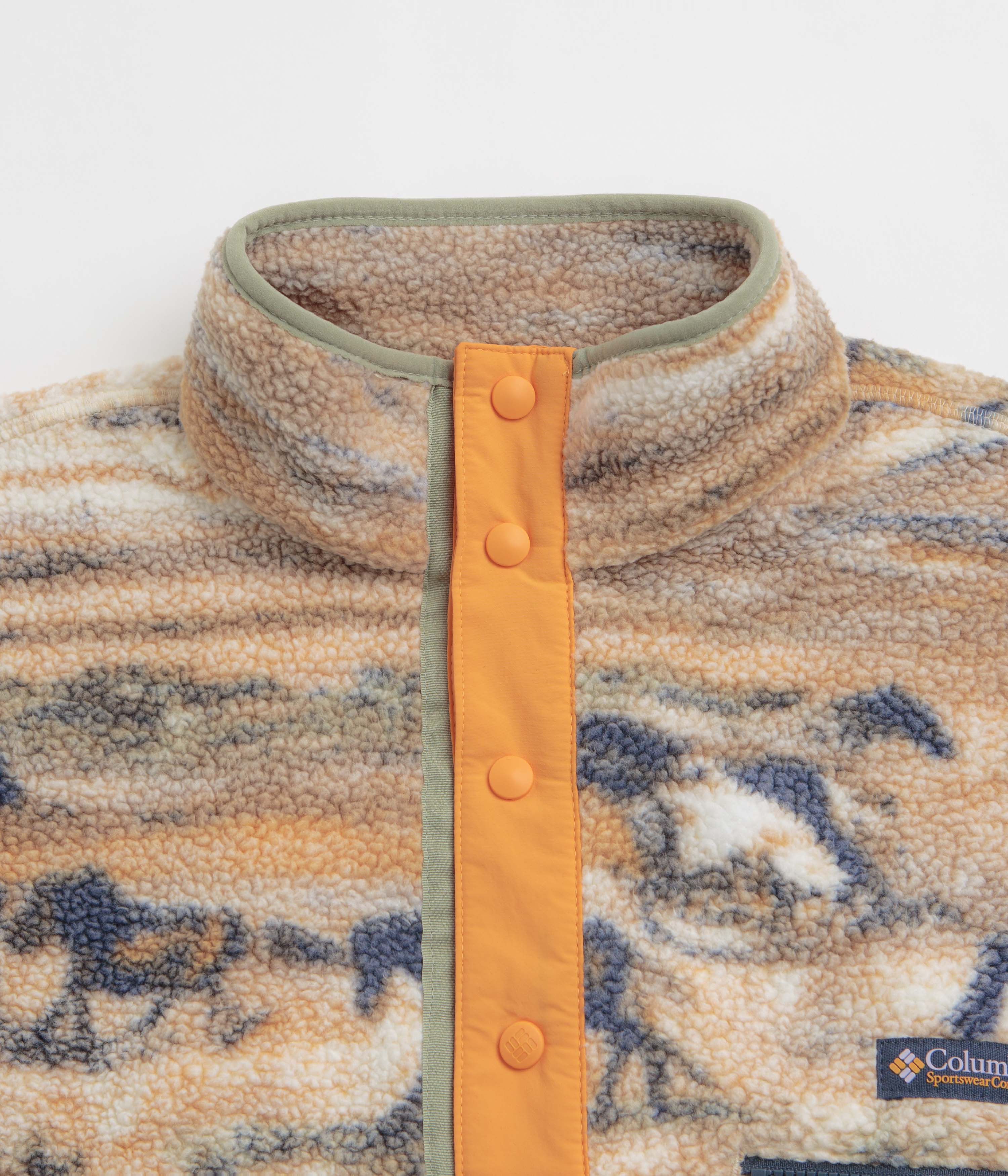 Columbia Helvetia II Printed Half Snap Fleece - Lemon Wash Roaming - Image 3