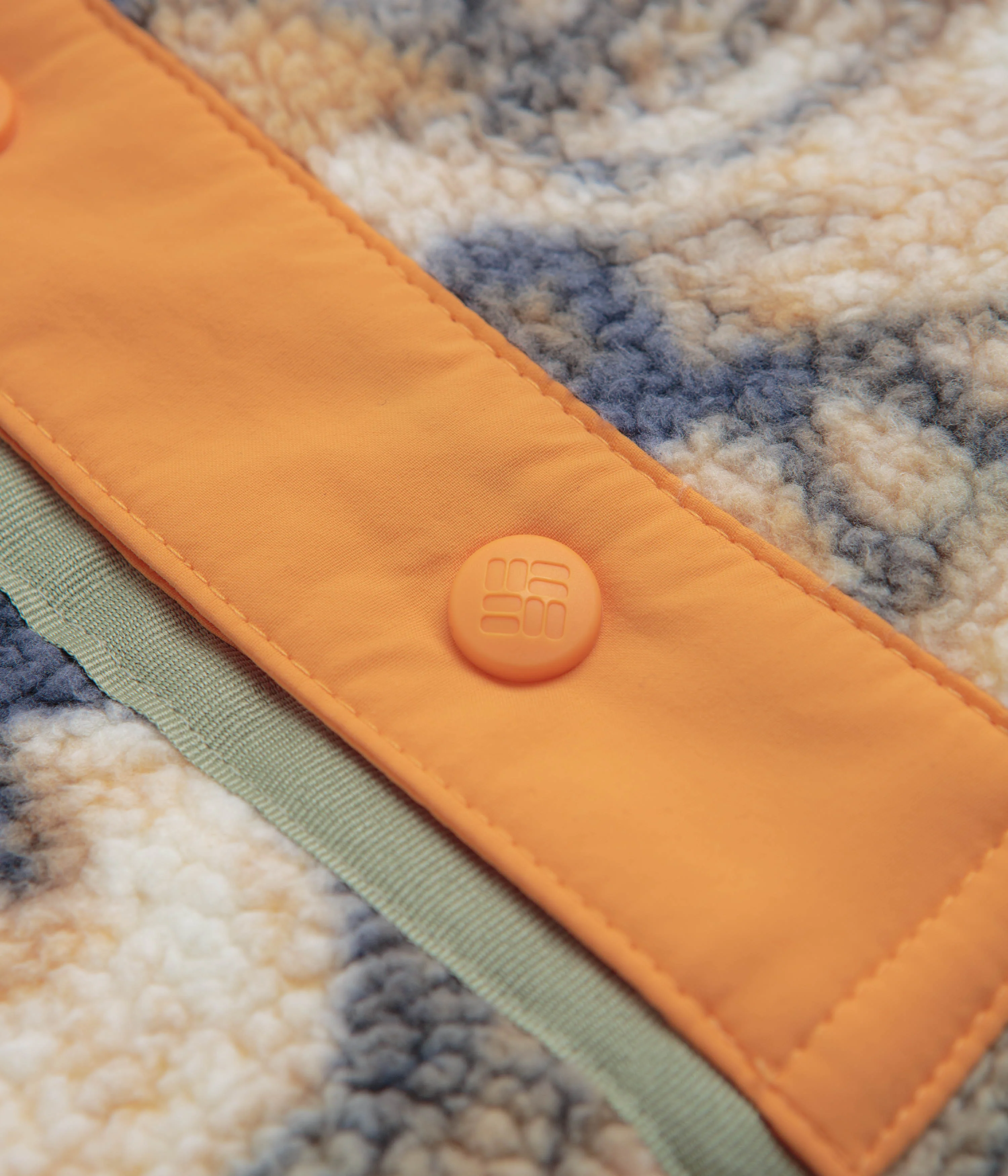 Columbia Helvetia II Printed Half Snap Fleece - Lemon Wash Roaming - Image 5