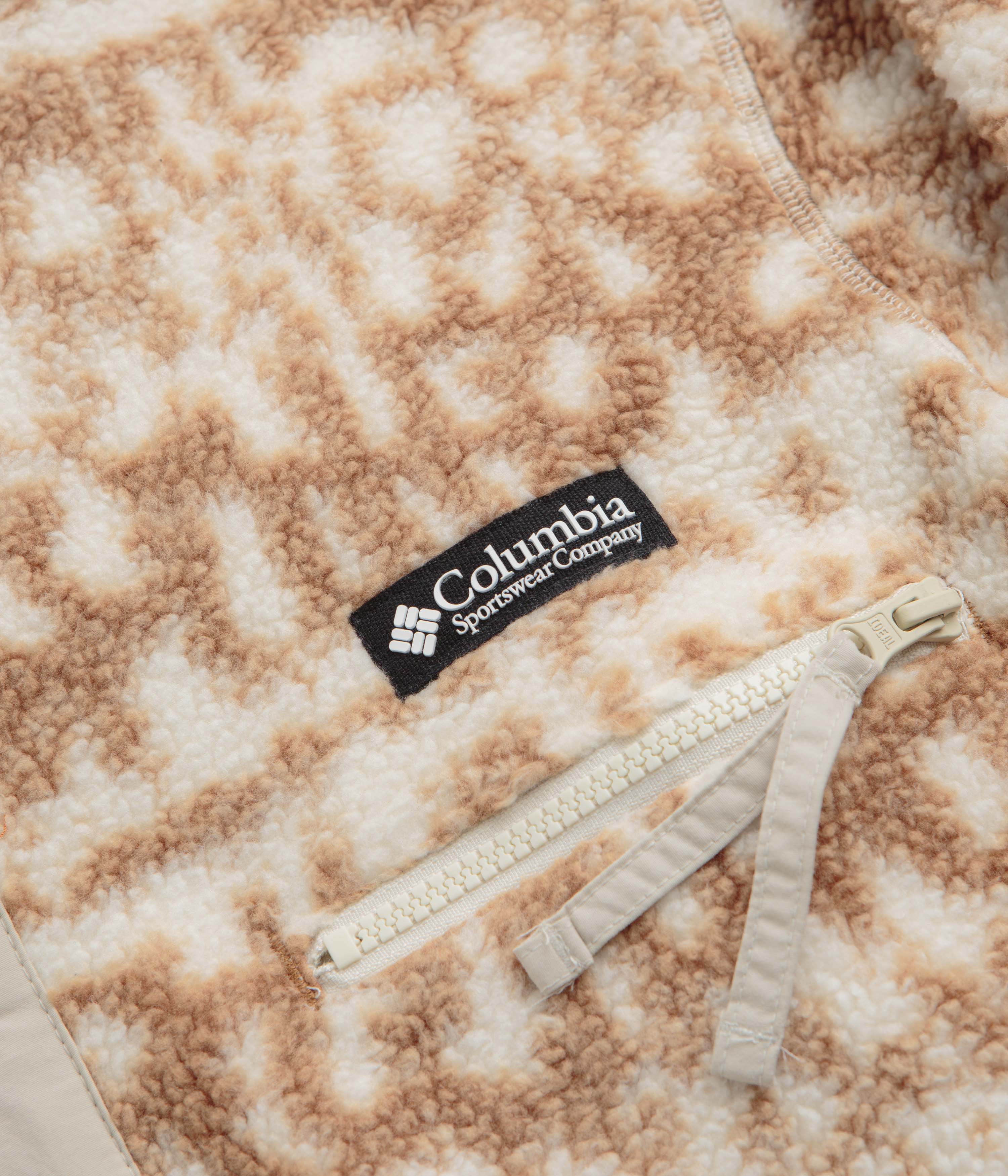 Columbia Helvetia II Printed Hoodie - Camel Brown Stippled Stripe - Image 4